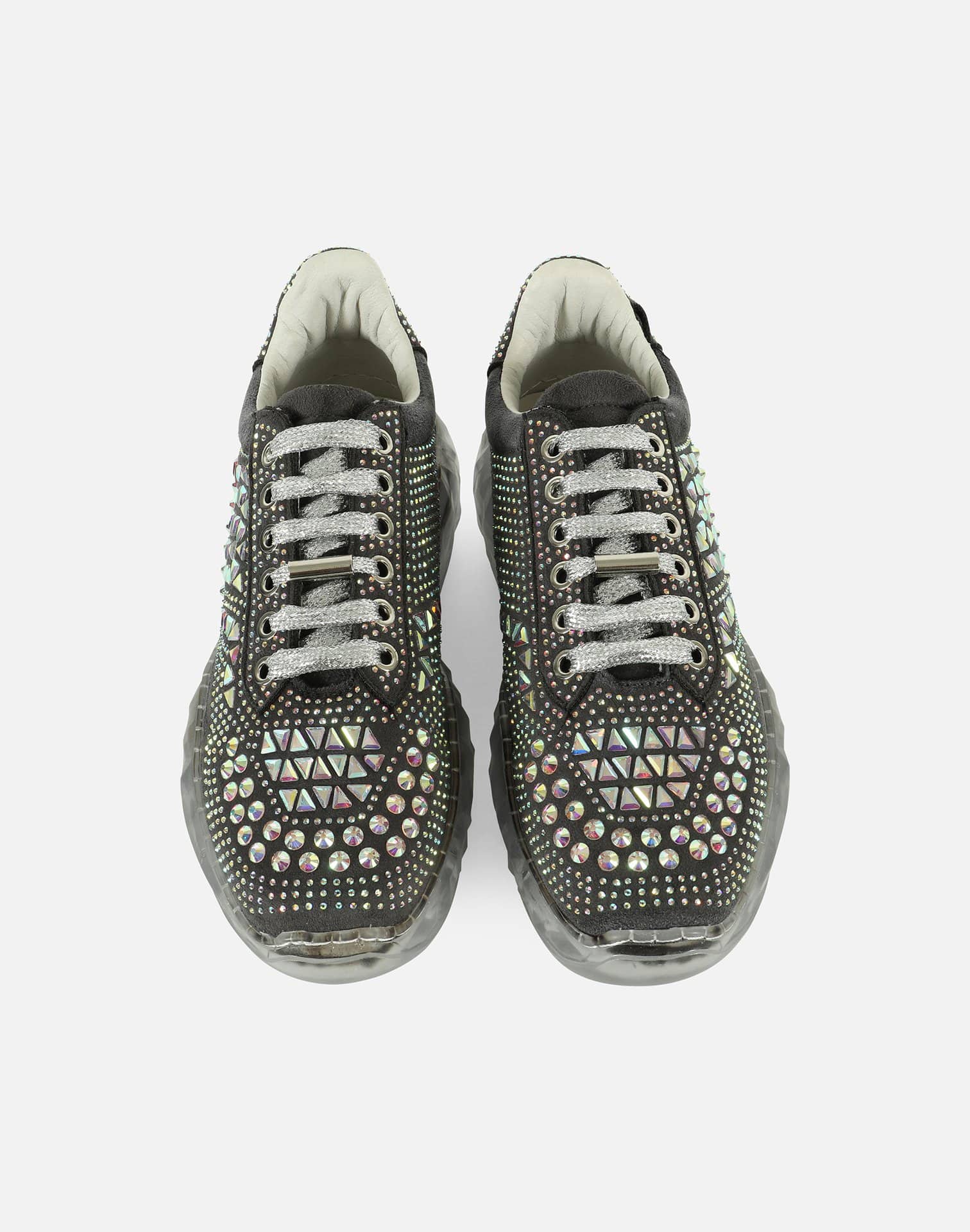 4Ever Women's Crystal Rhinestone Platforms