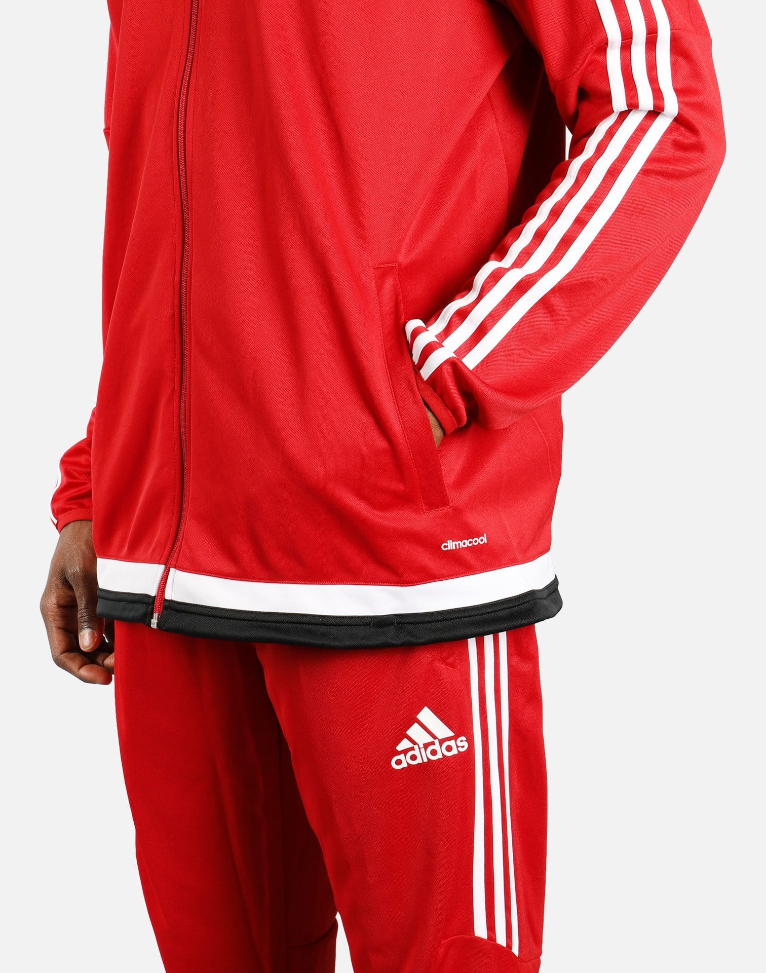 adidas Tiro 15 Training Jacket (Power Red/White-Black)