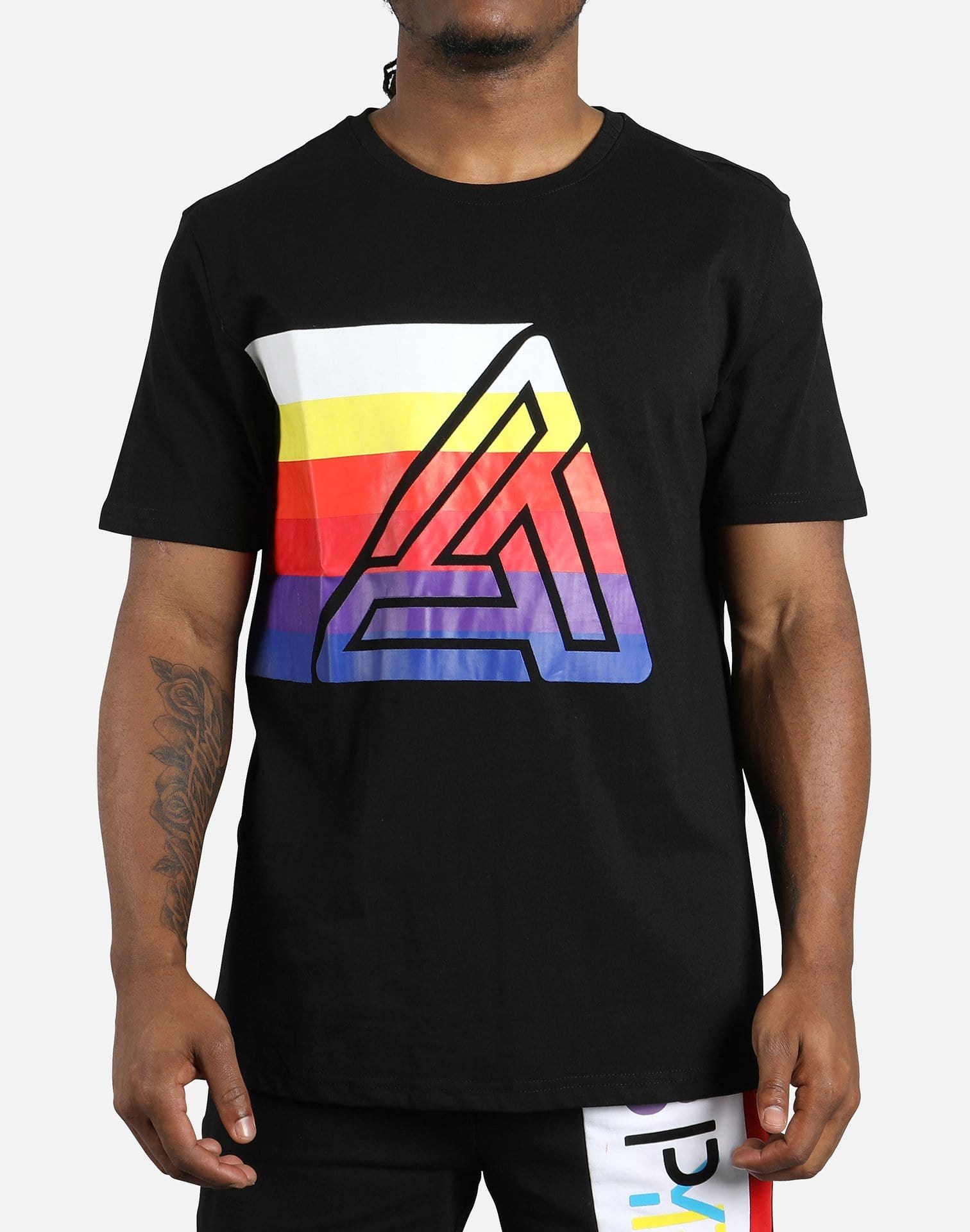 Black Pyramid Rainbow Pyramid Logo Tee