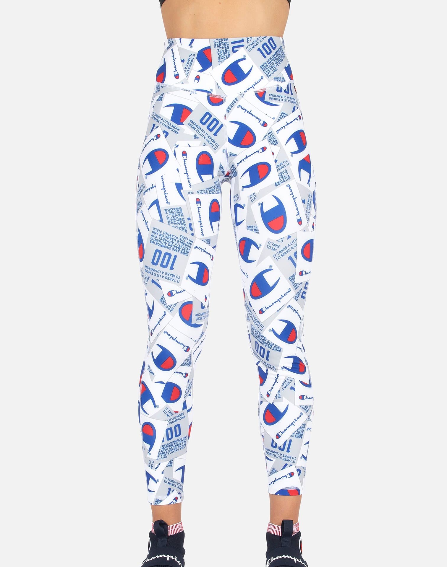 Champion Women's High-Waisted Jock Tag AOP Leggings