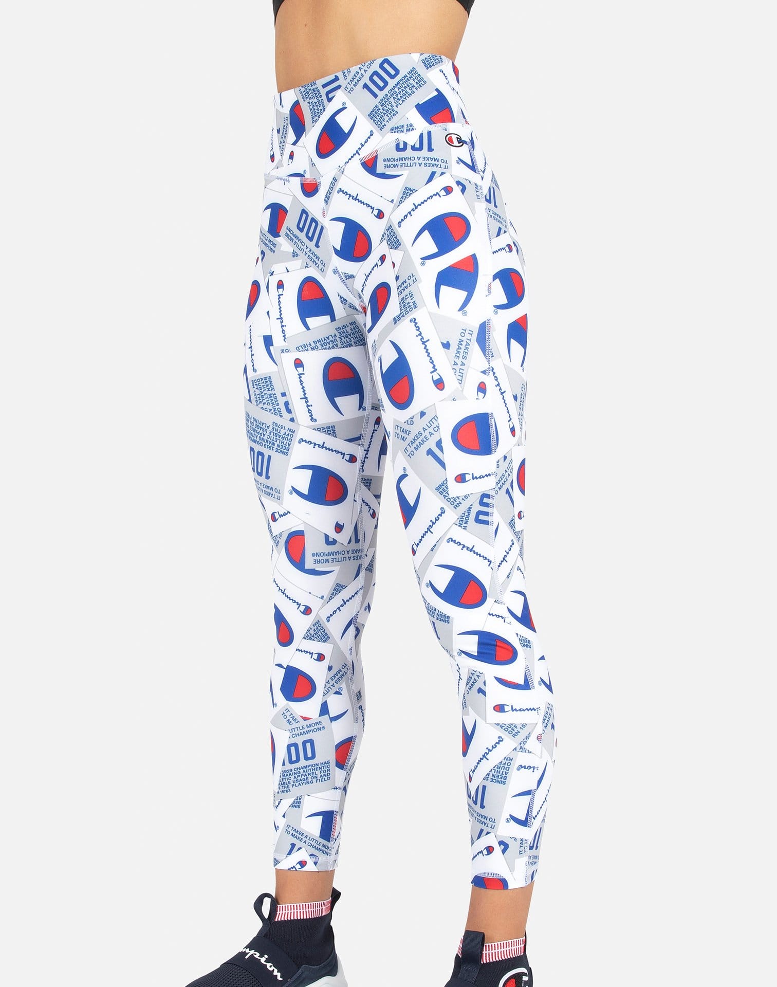 Champion Women's High-Waisted Jock Tag AOP Leggings