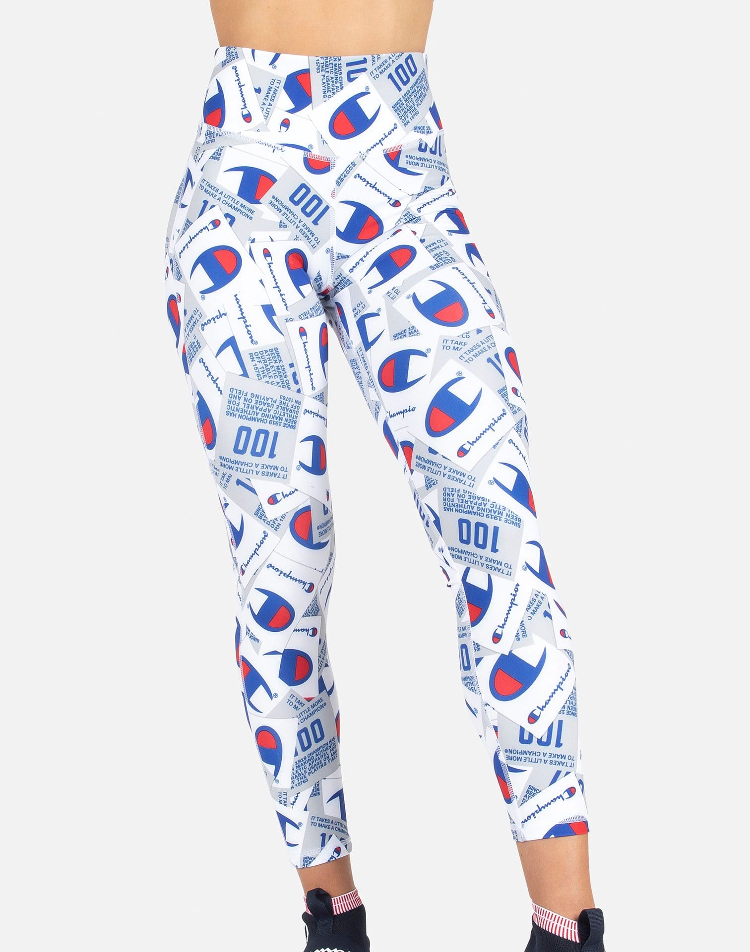 Champion Women's High-Waisted Jock Tag AOP Leggings