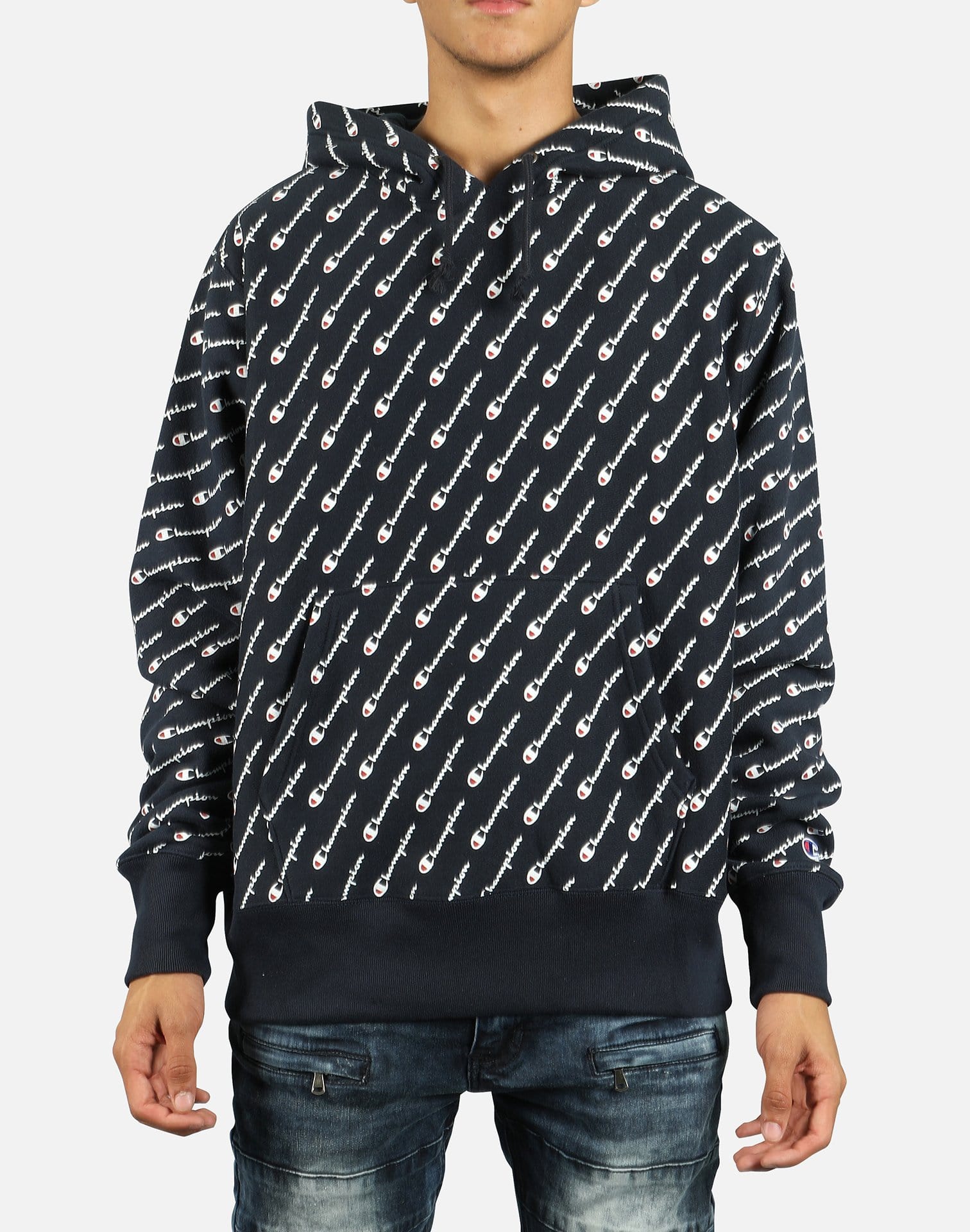 Champion Men's Reverse Weave AOP Pullover Hoodie