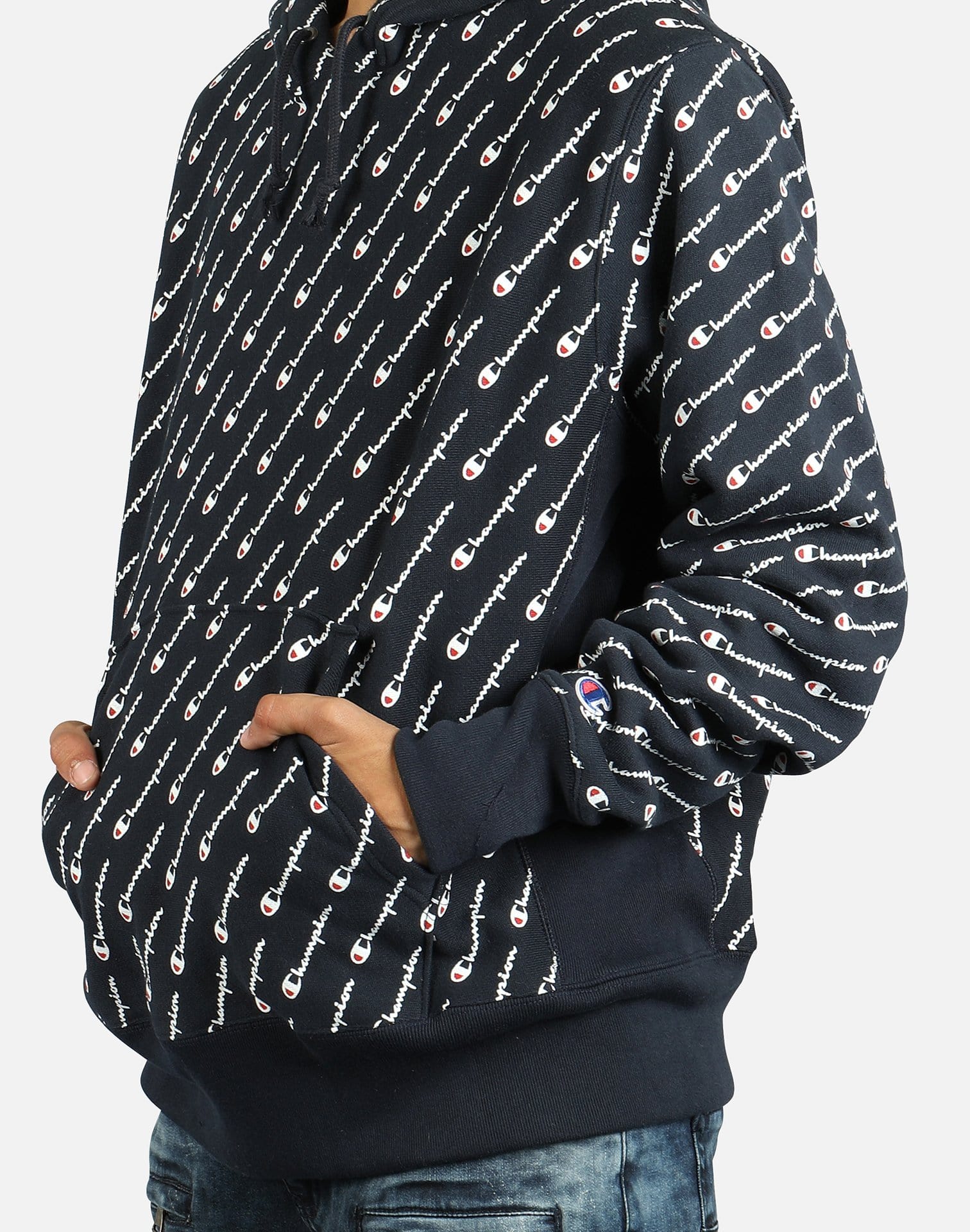 Champion Men's Reverse Weave AOP Pullover Hoodie