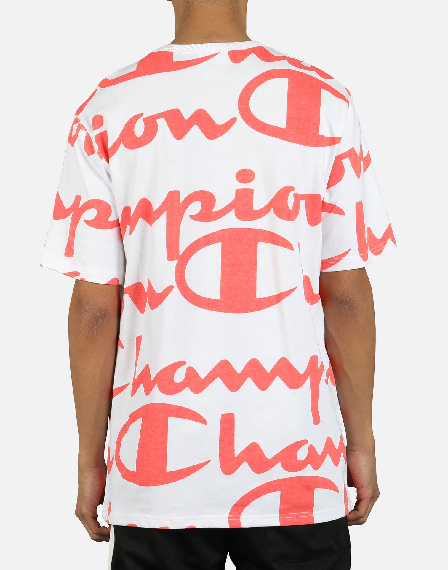 Champion Life Men's All-Over Script Logo Tee