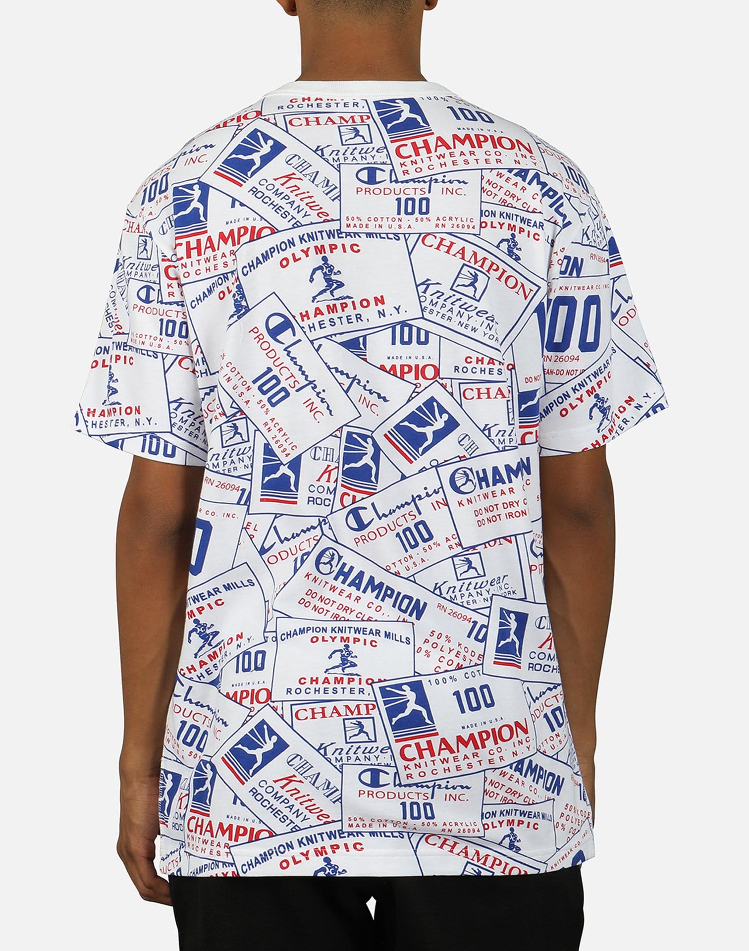 Champion Men's All Over Tag Century Tee