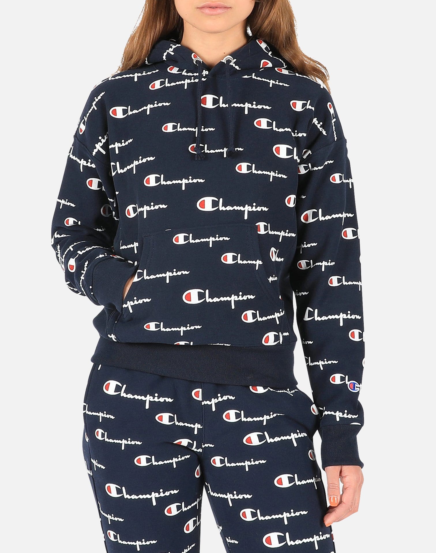 Champion Women's AOP Script Hoodie