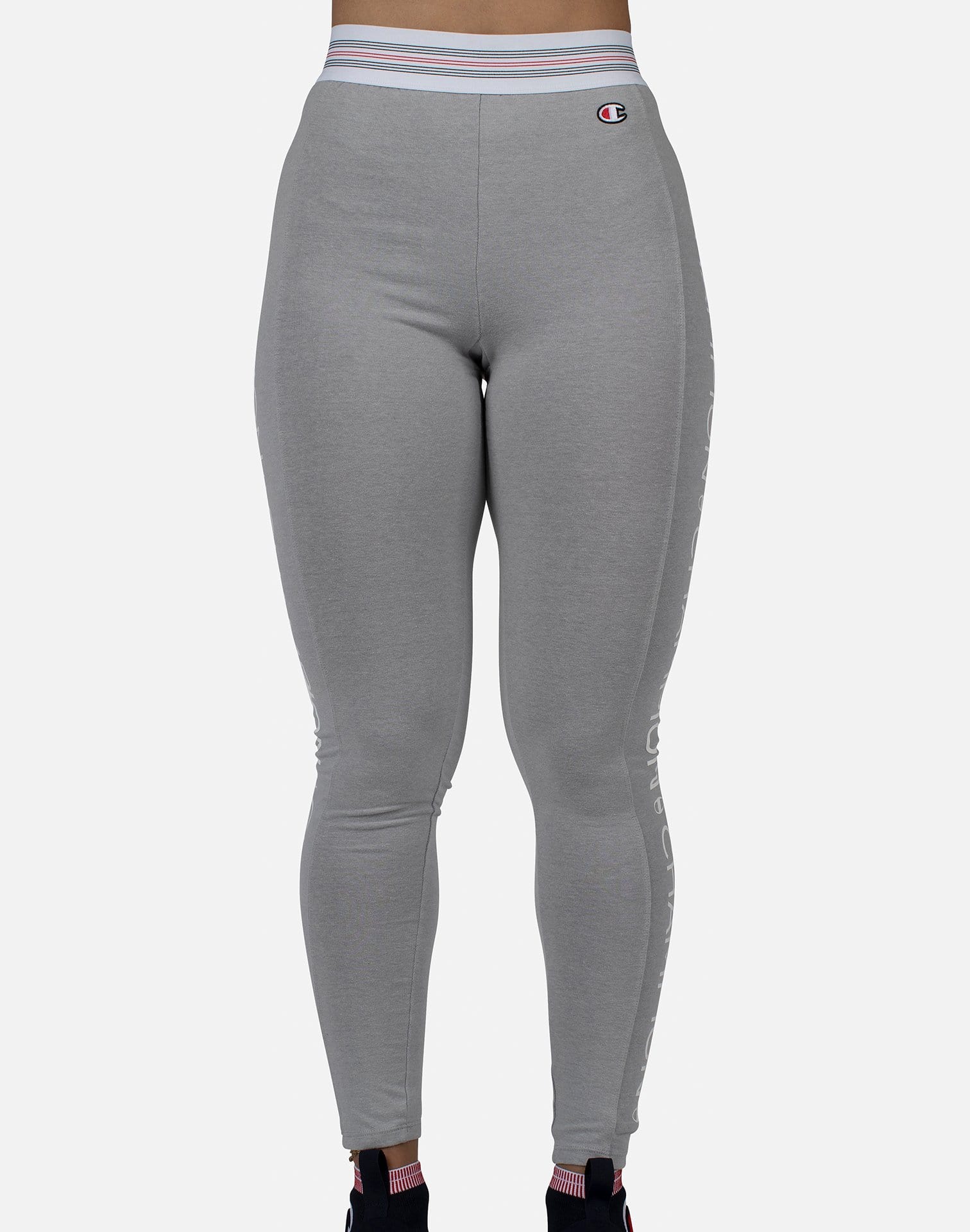 Champion Women's High Waist Vertical Logo Tights