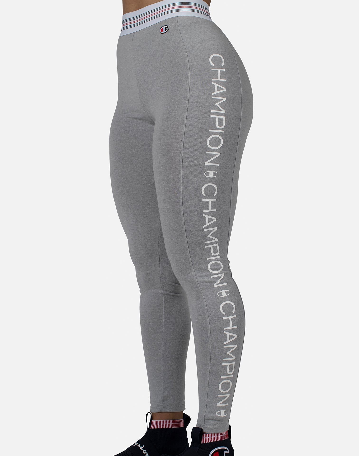 Champion Women's High Waist Vertical Logo Tights