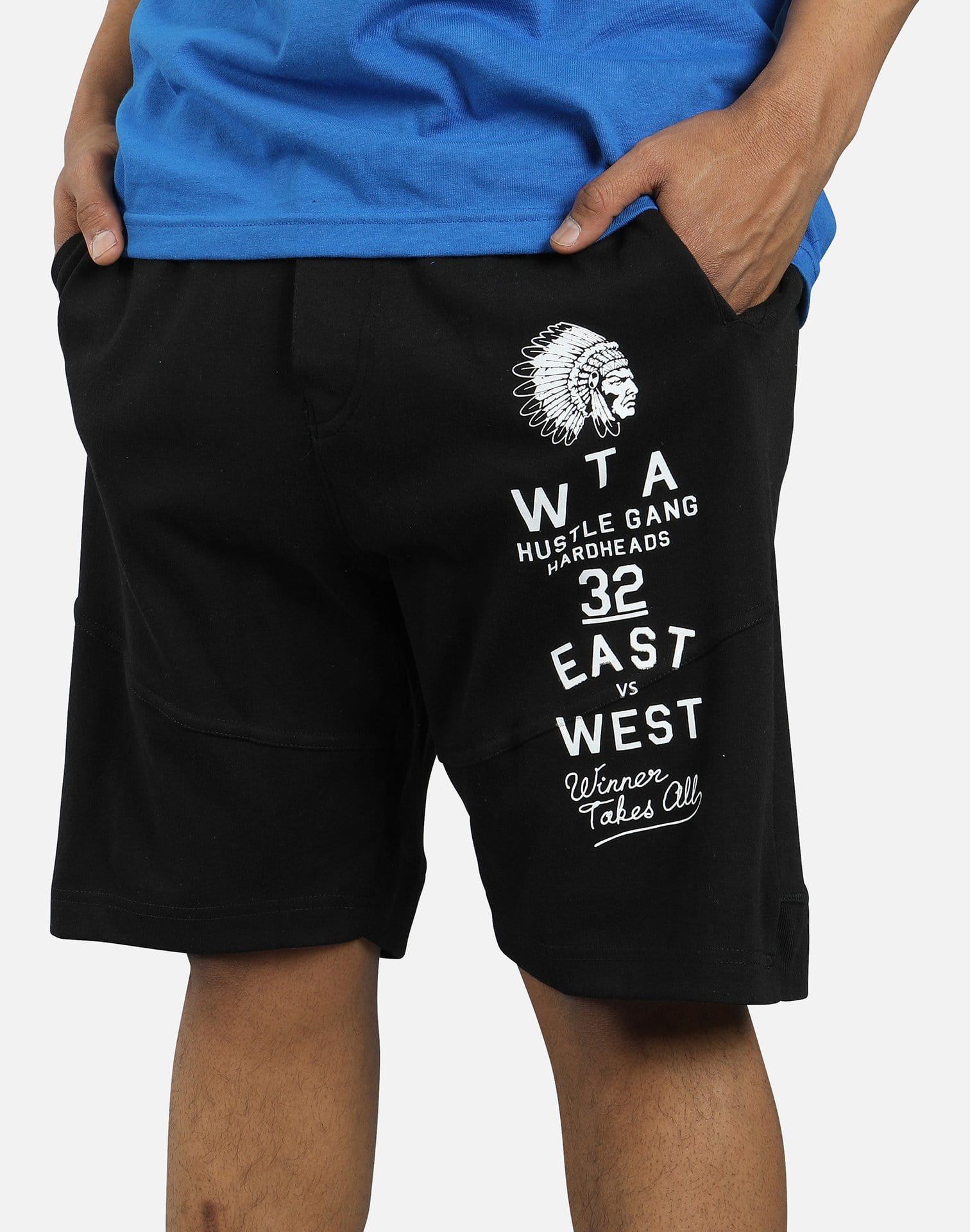 Hustle Gang Star Patch Shorts