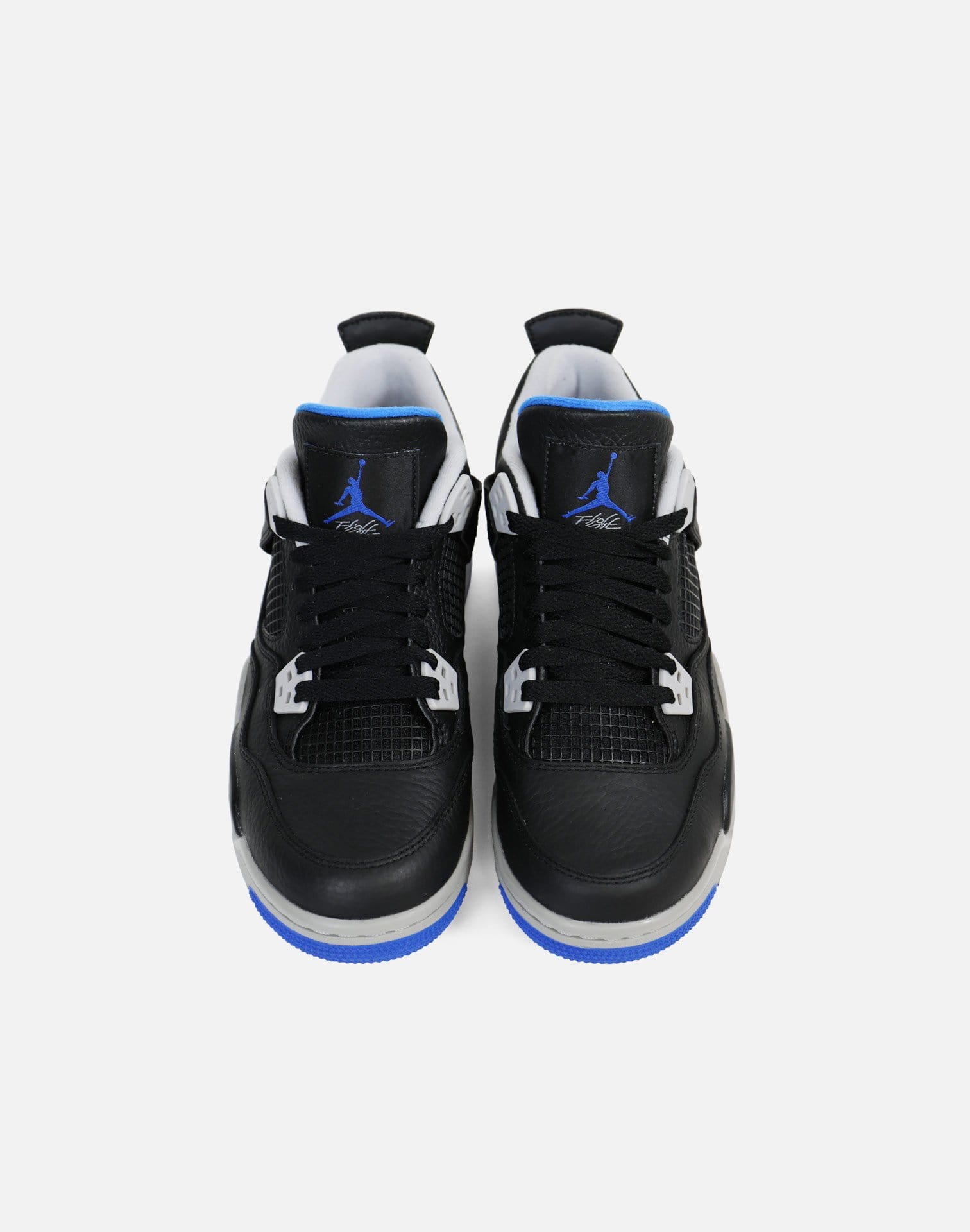 Jordan Air Jordan 4 Retro 'Motorsport Away' Grade-School (Black/Game Royal-Matte Silver)