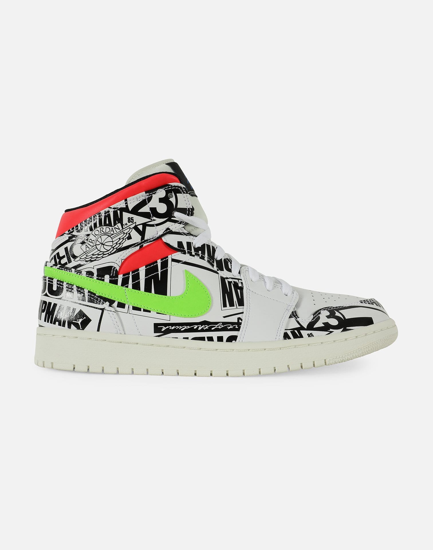 Jordan Men's Air Jordan 1 Mid 'All-Over Logos'