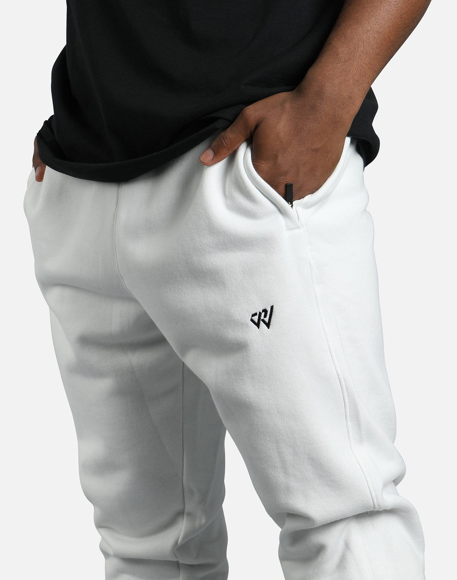 RW X JSW FLEECE PANT WHT