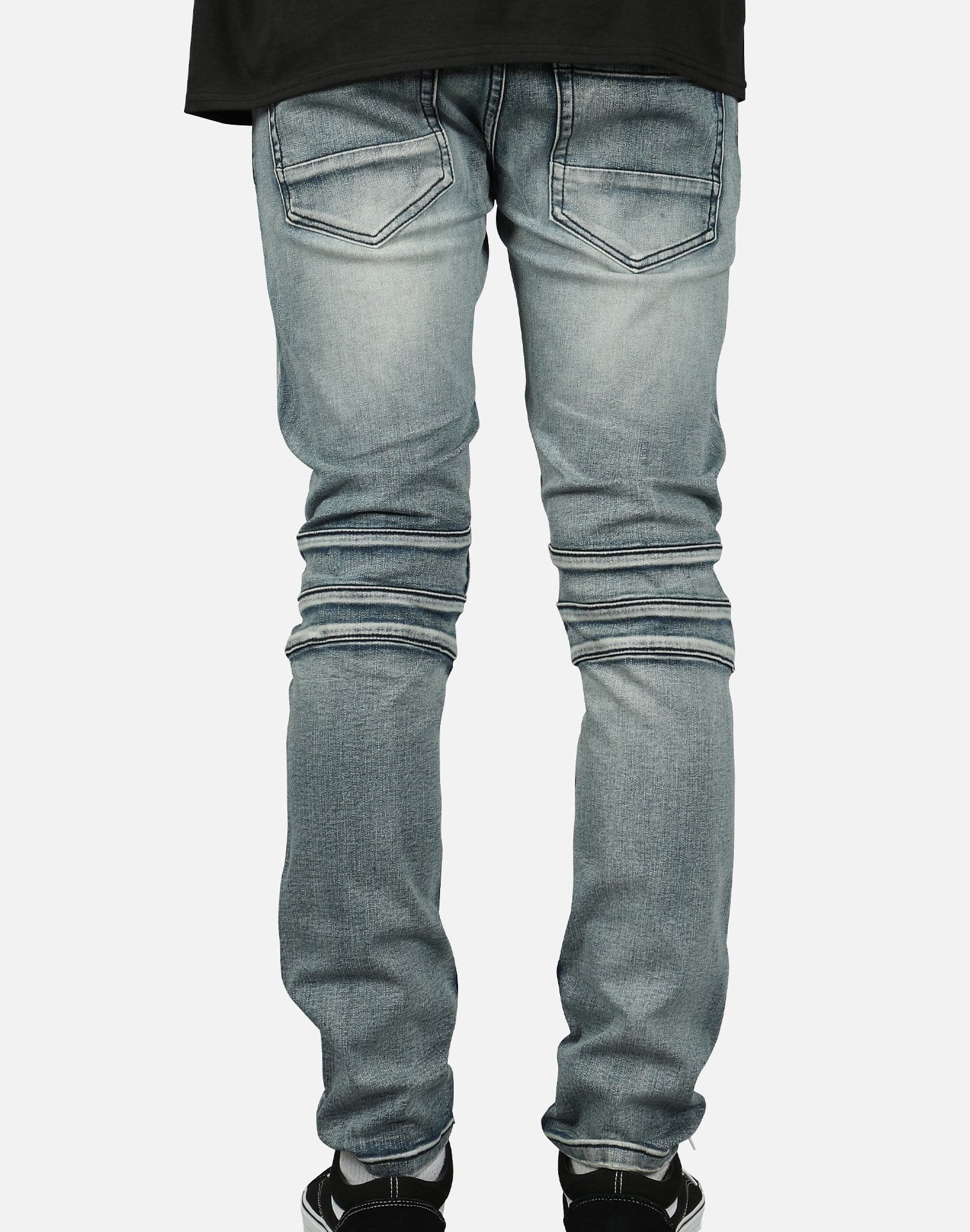 Kilogram Men's Distressed Moto Jeans
