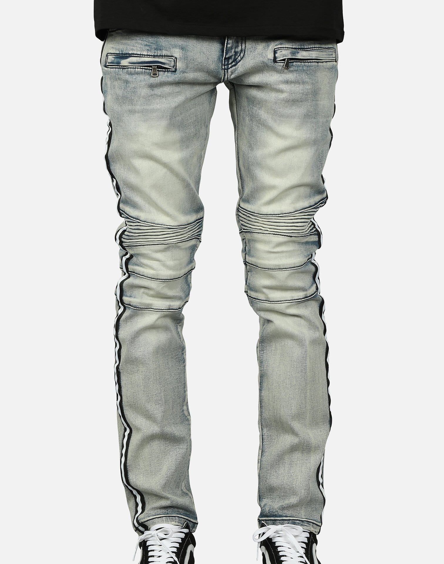Kilogram STRIPED MOTOR JEANS