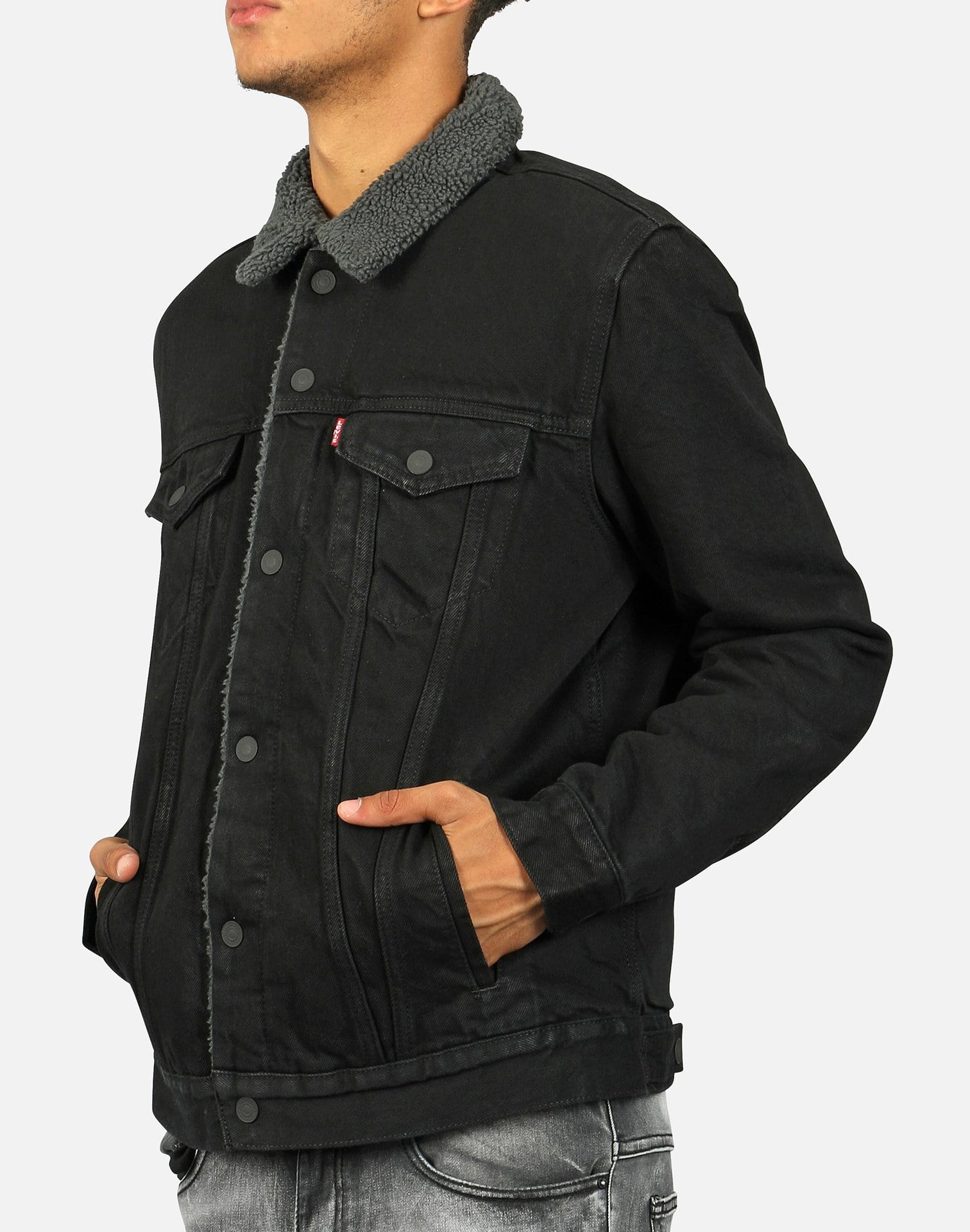 Levi's Men's Sherpa Trucker Denim Jacket