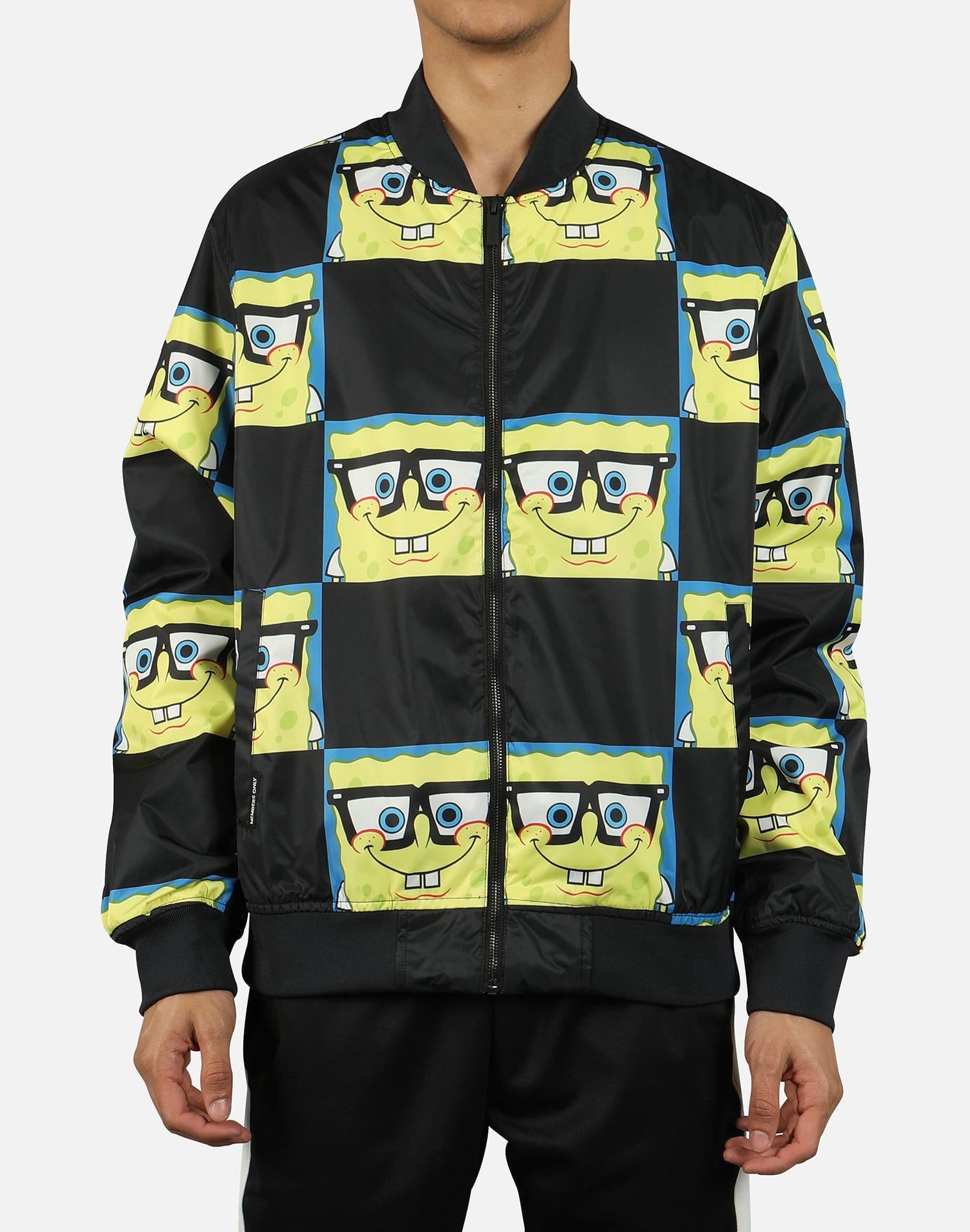 Members Only Men's Spongebob Bomber Jacket