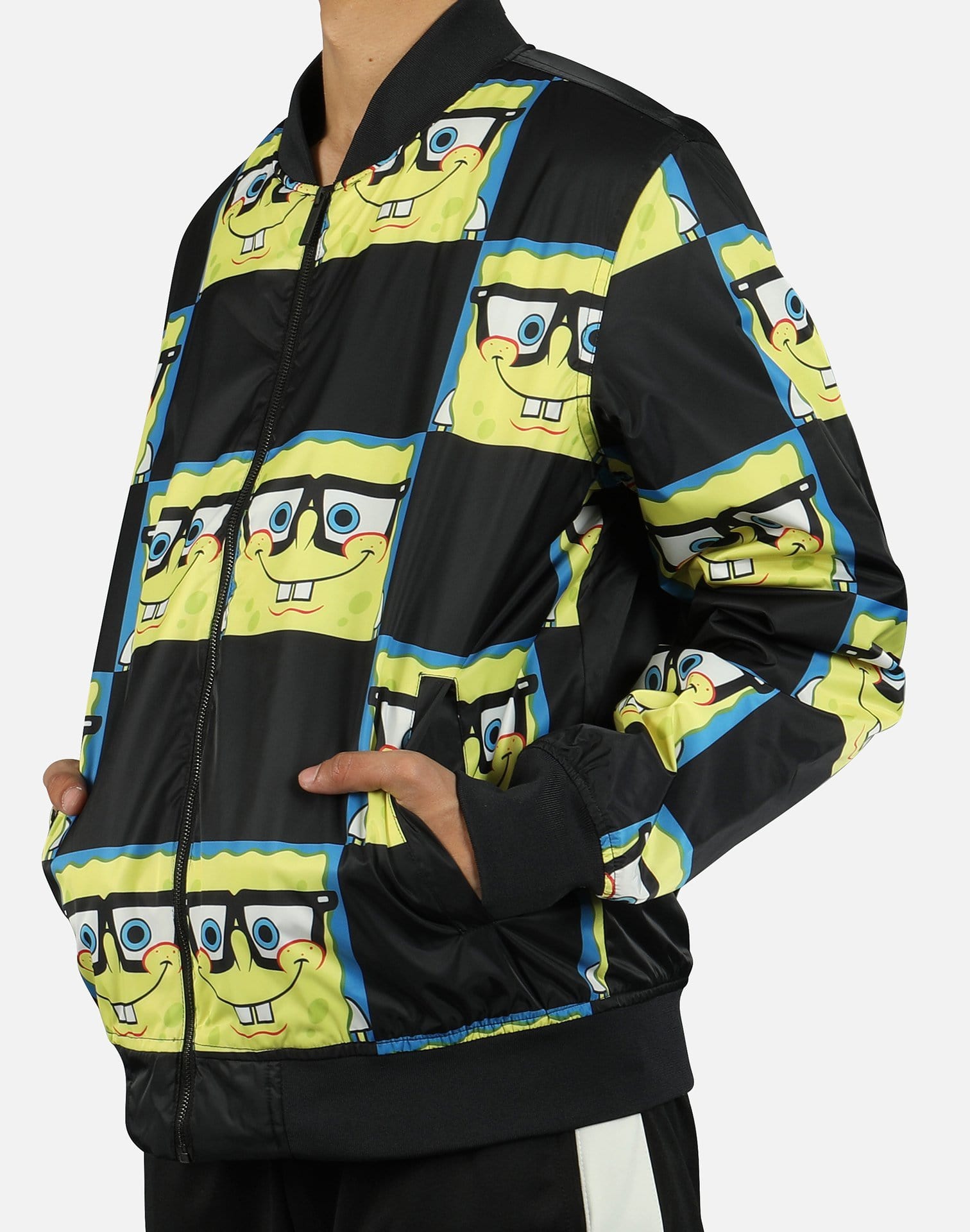 Members Only Men's Spongebob Bomber Jacket