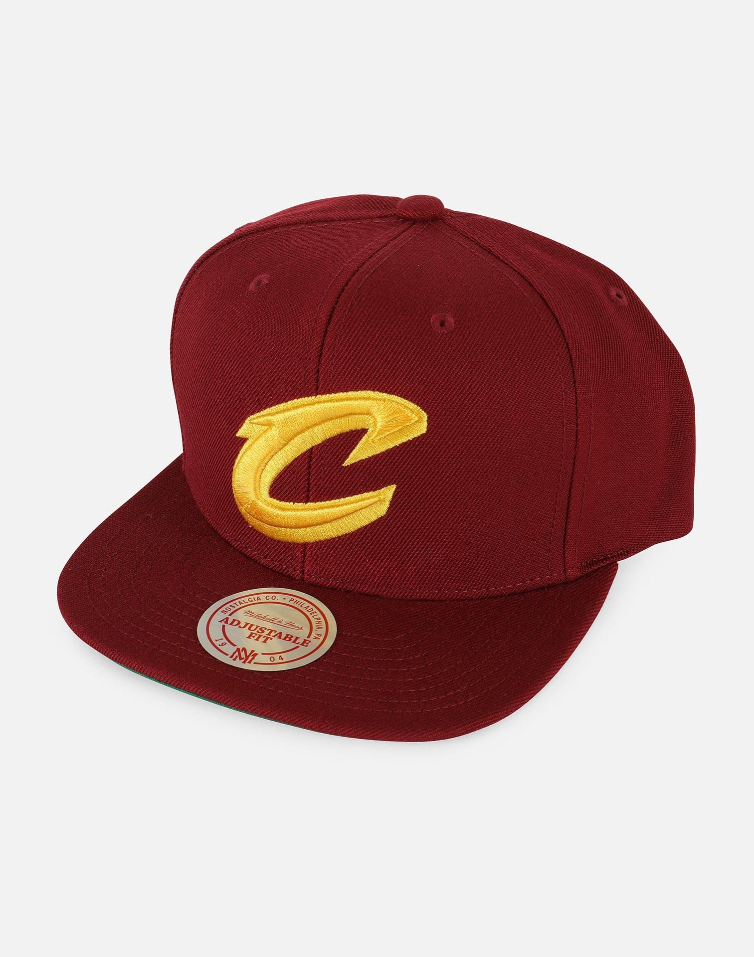 Mitchell & Ness NBA Cleveland Cavaliers Logo Script Snapback Hat
