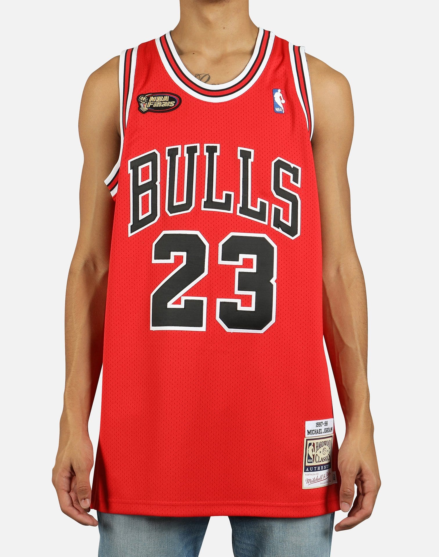 Mitchell & Ness NBA CHICAGO BULLS MICHAEL JORDAN ROAD FINALS 97-98 AUTHENTIC JERSEY