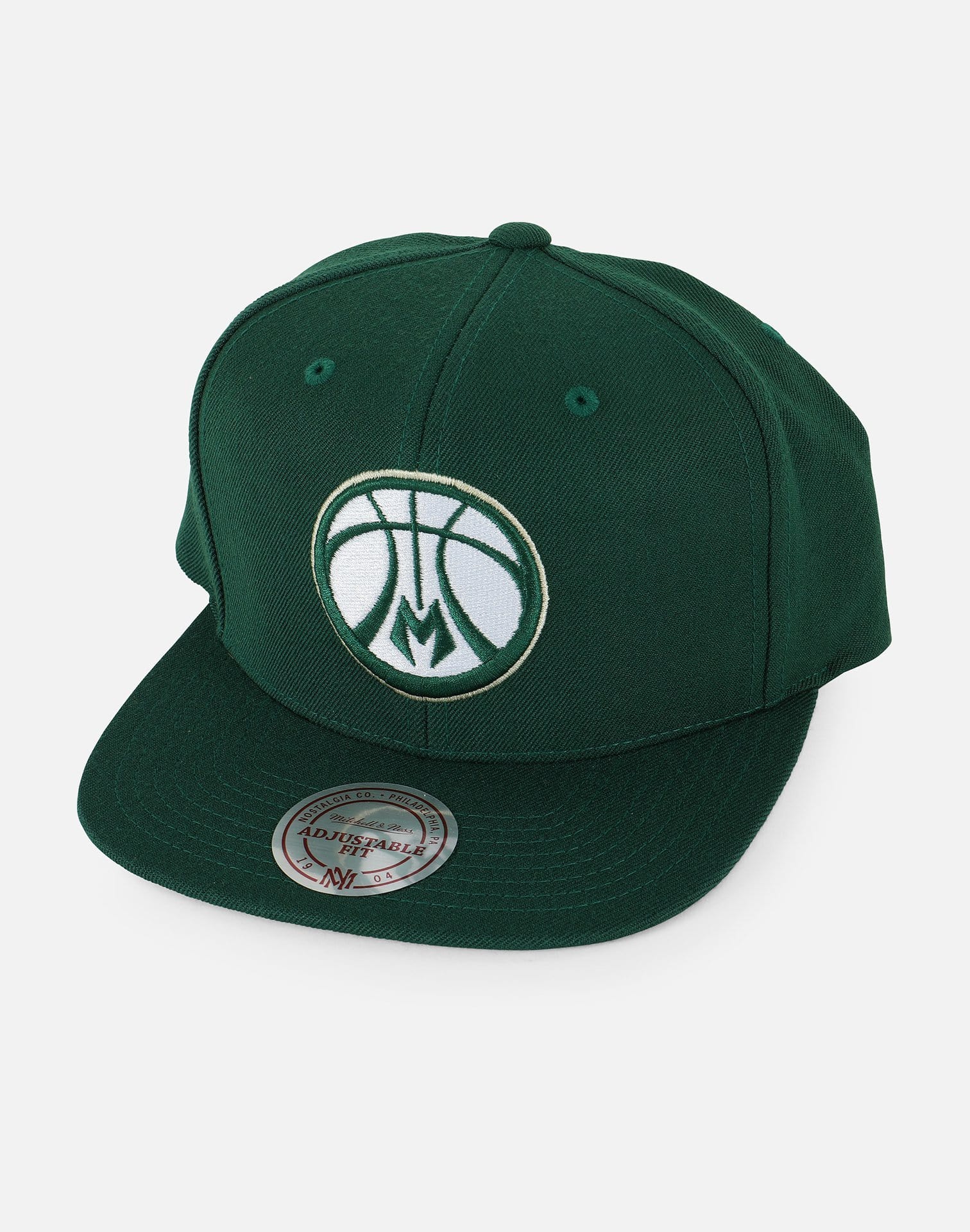 Mitchell and Ness Milwaukee Bucks Wools Snapback