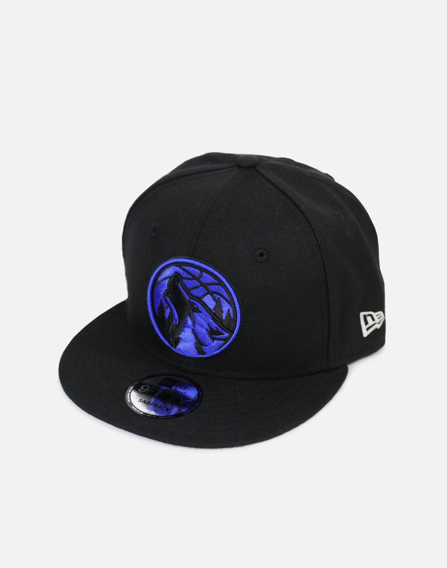 New Era Minnesota Timberwolves Royal Hood Snapback Hat (Black/Royal)