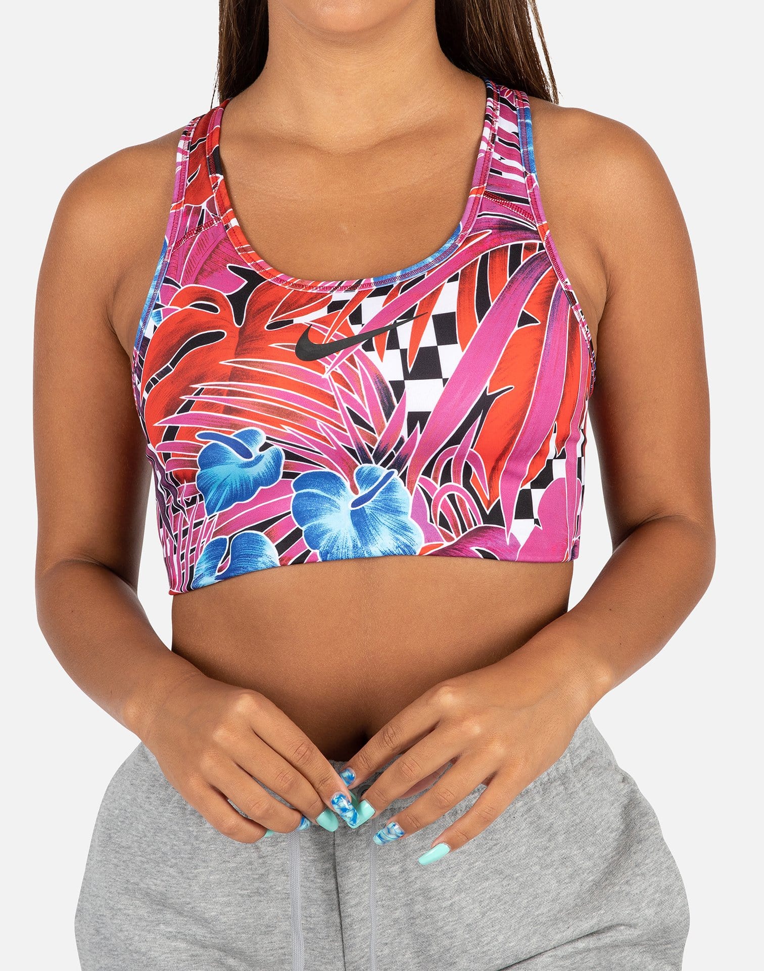 Nike HYPER FEMME FLORAL PRINT SPORTS BRA