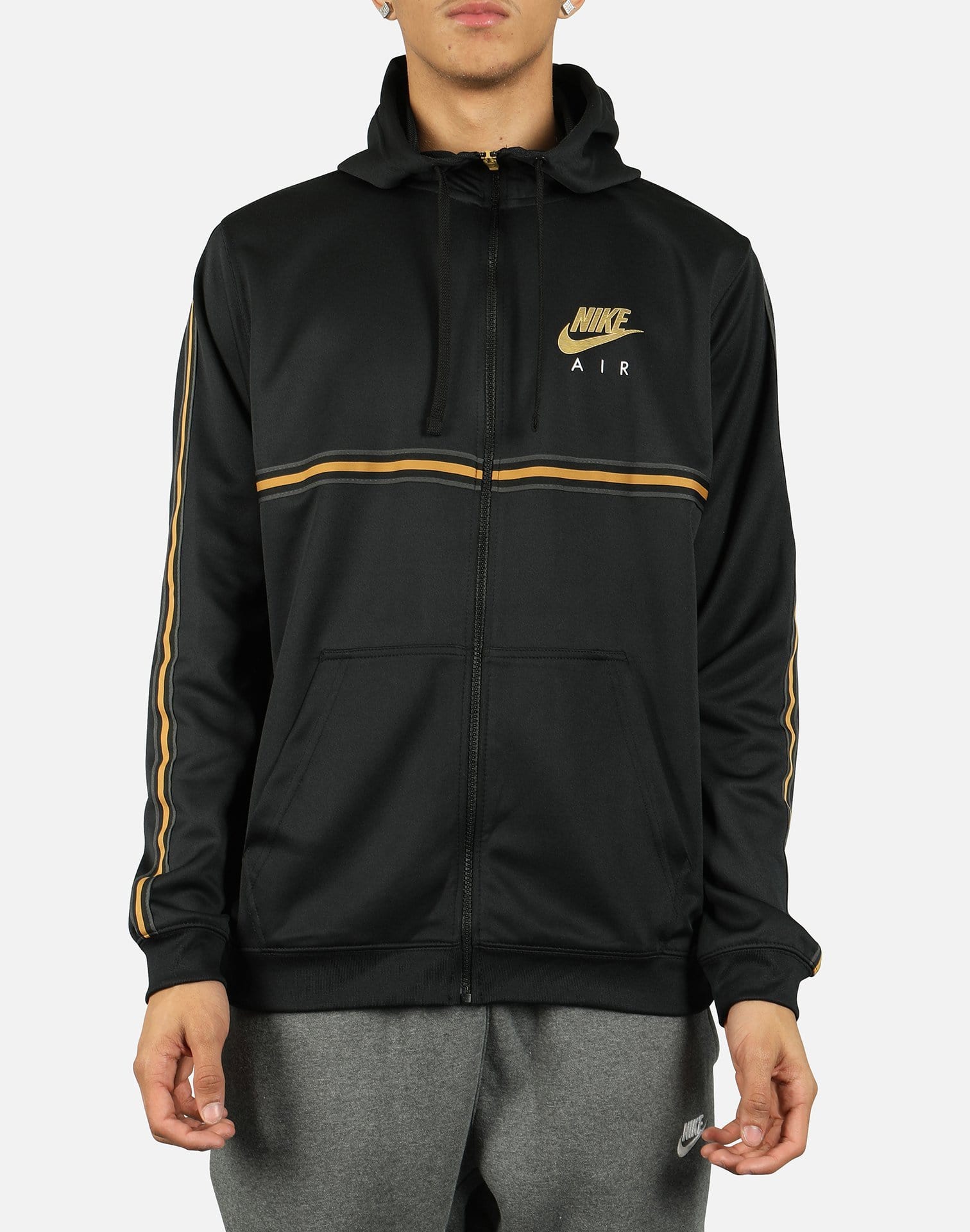 Nike NSW Men's Club Polyknit Metallic Full-Zip Jacket