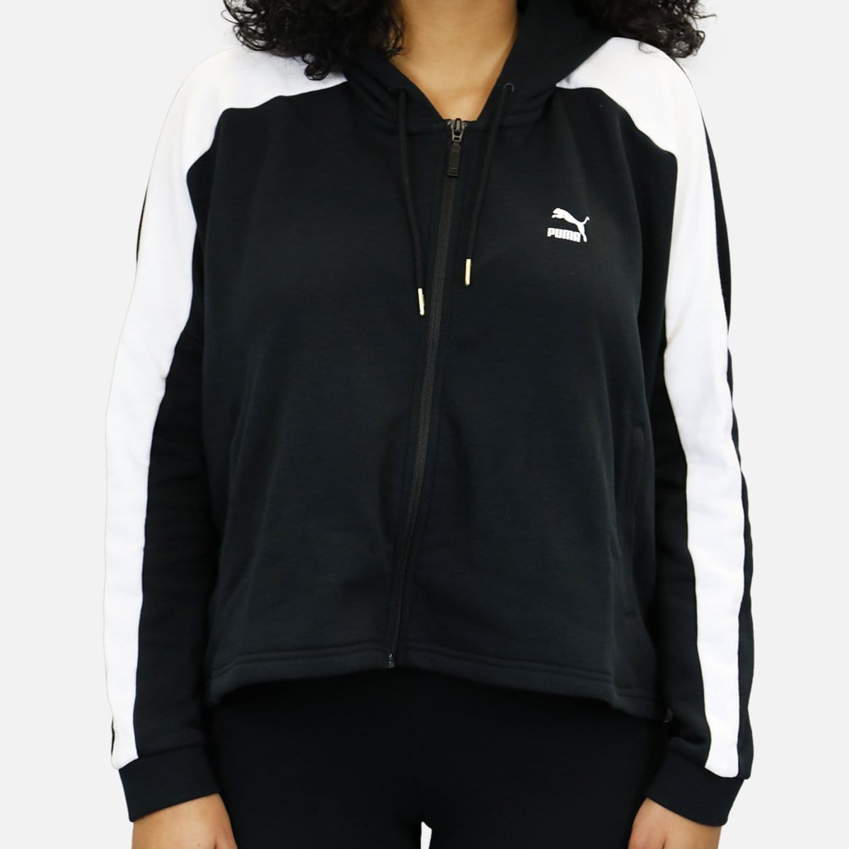 PUMA Bow Lace T7 Track Jacket (Black/White)