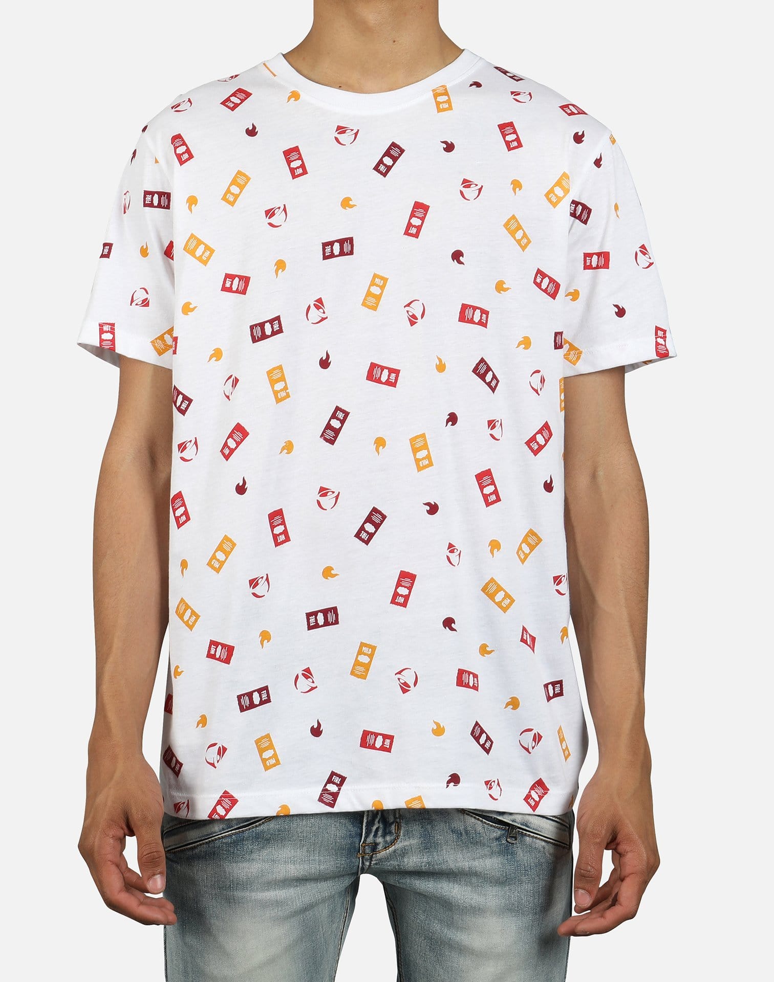Ripple Junction Men's Taco Bell Sauce AOP Tee