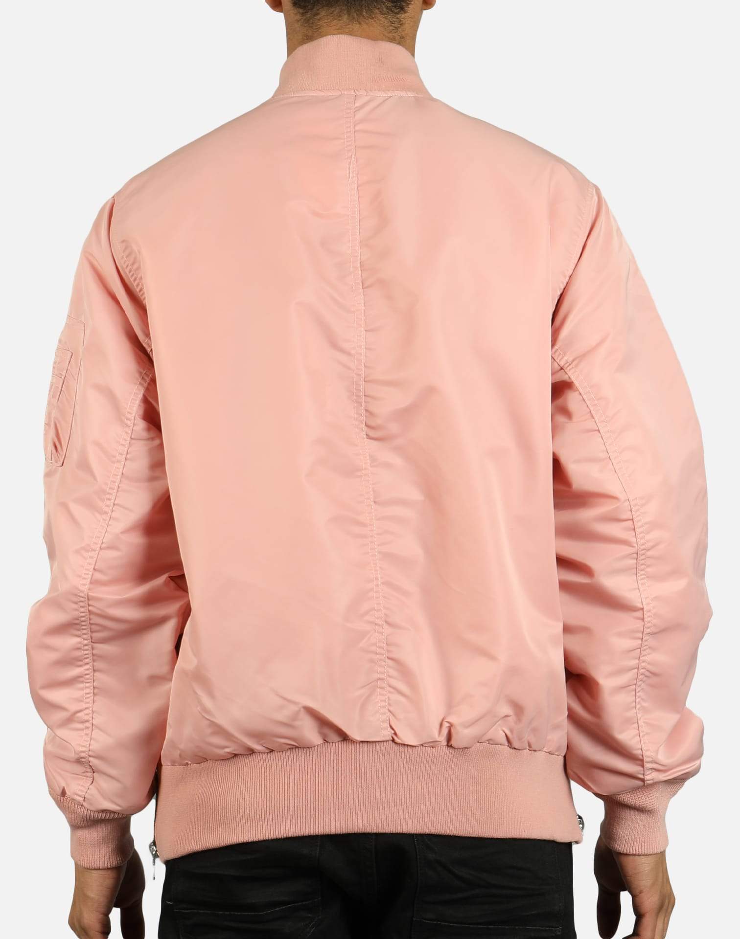 Smoke Rise Men's MA 1 Nylon Bomber Jacket