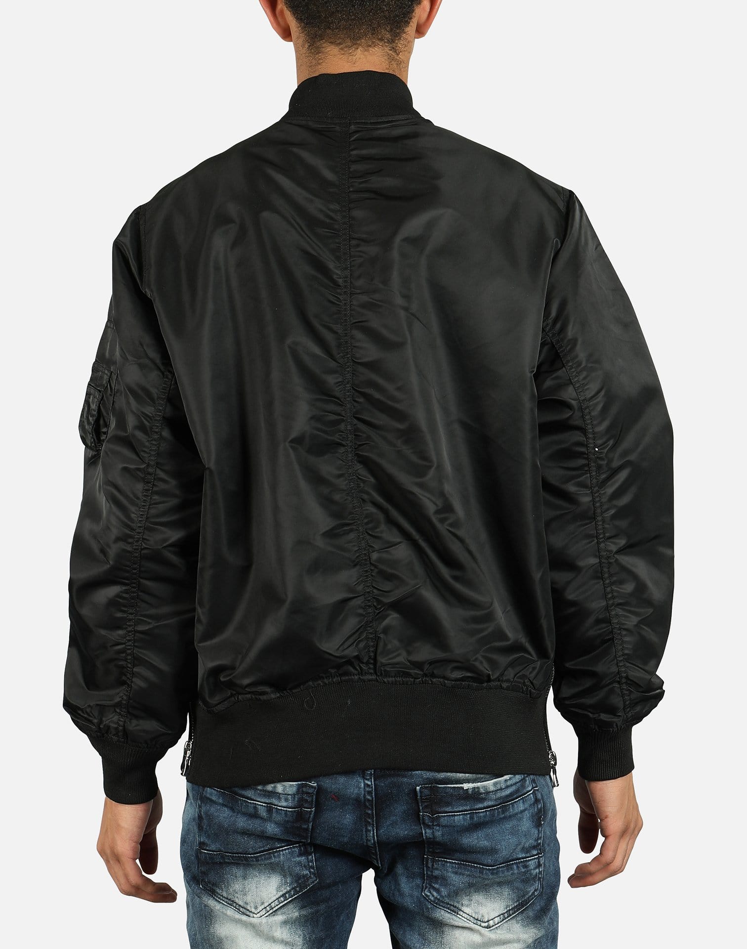 Smoke Rise MA1 Nylon Bomber Jacket