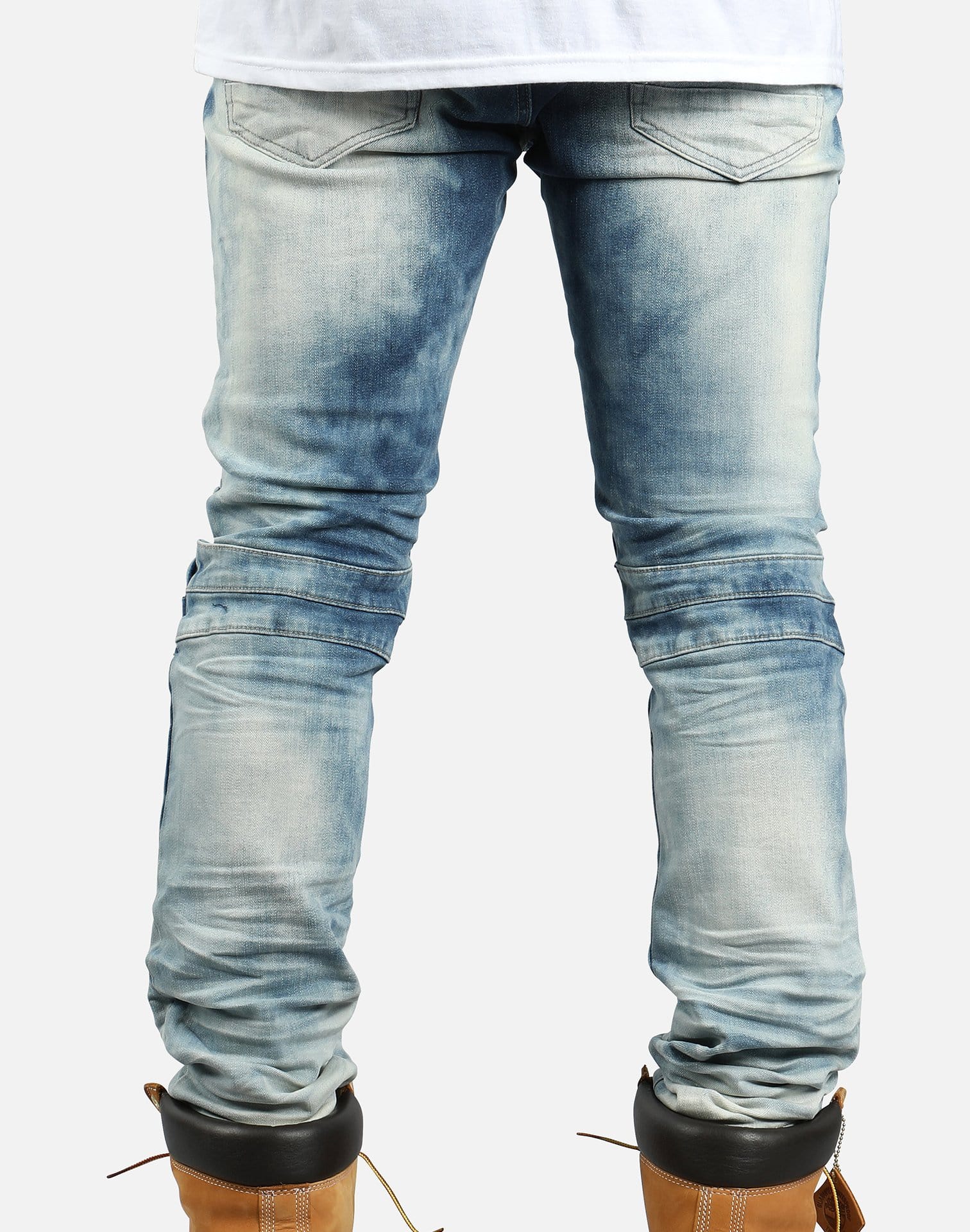 Smoke Rise Moto Biker Jeans