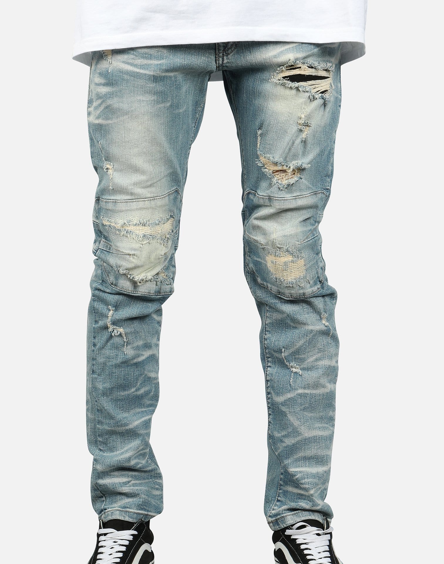 MENS SMOKE RISE RIP OFF DENIM