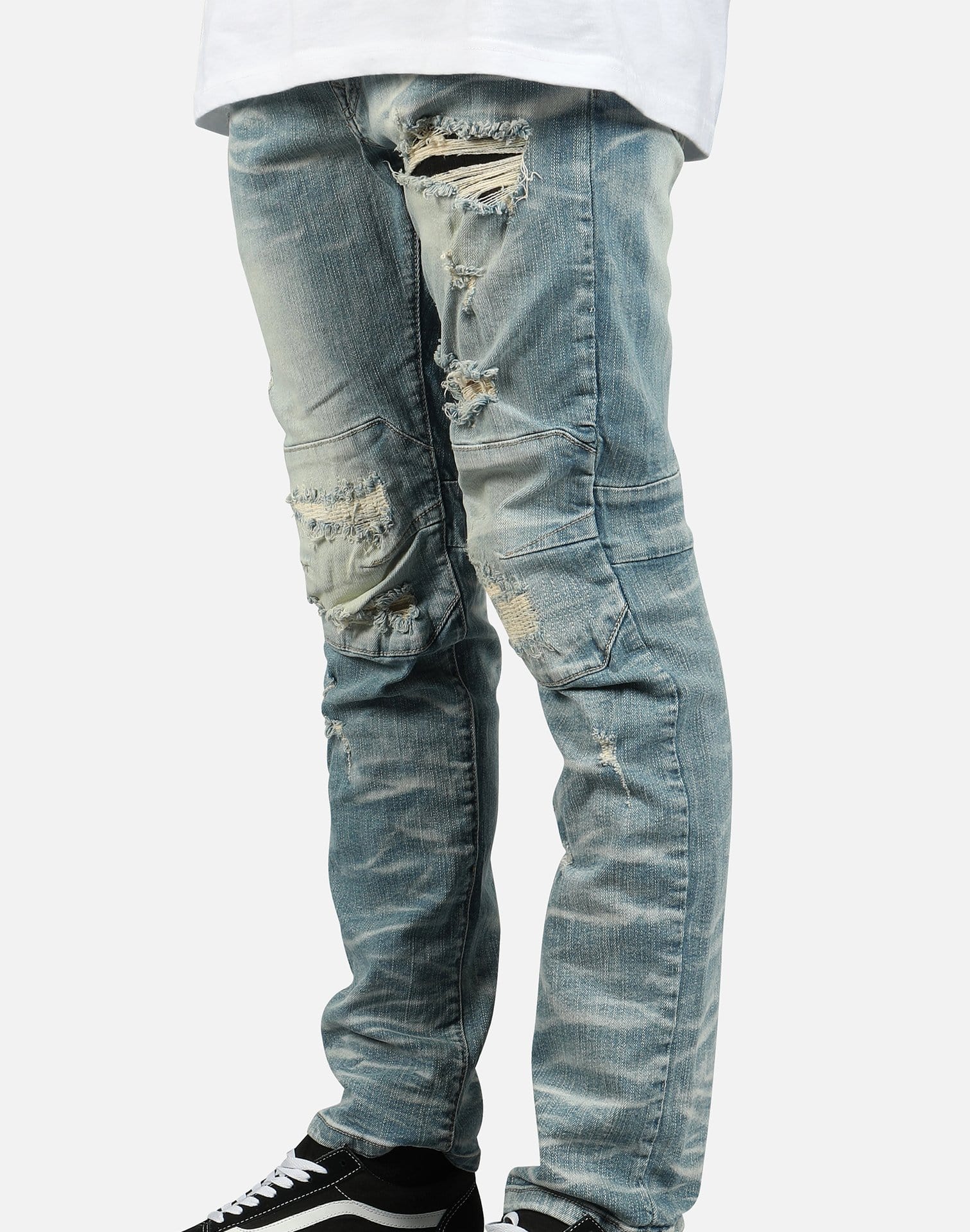 MENS SMOKE RISE RIP OFF DENIM