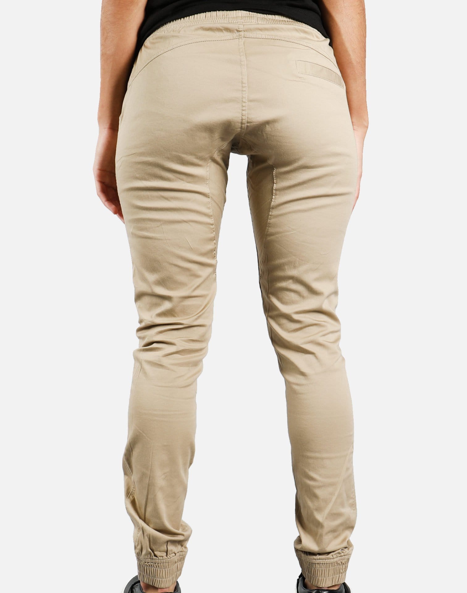Soho Babe Basic Twill Jogger Pants (Khaki)