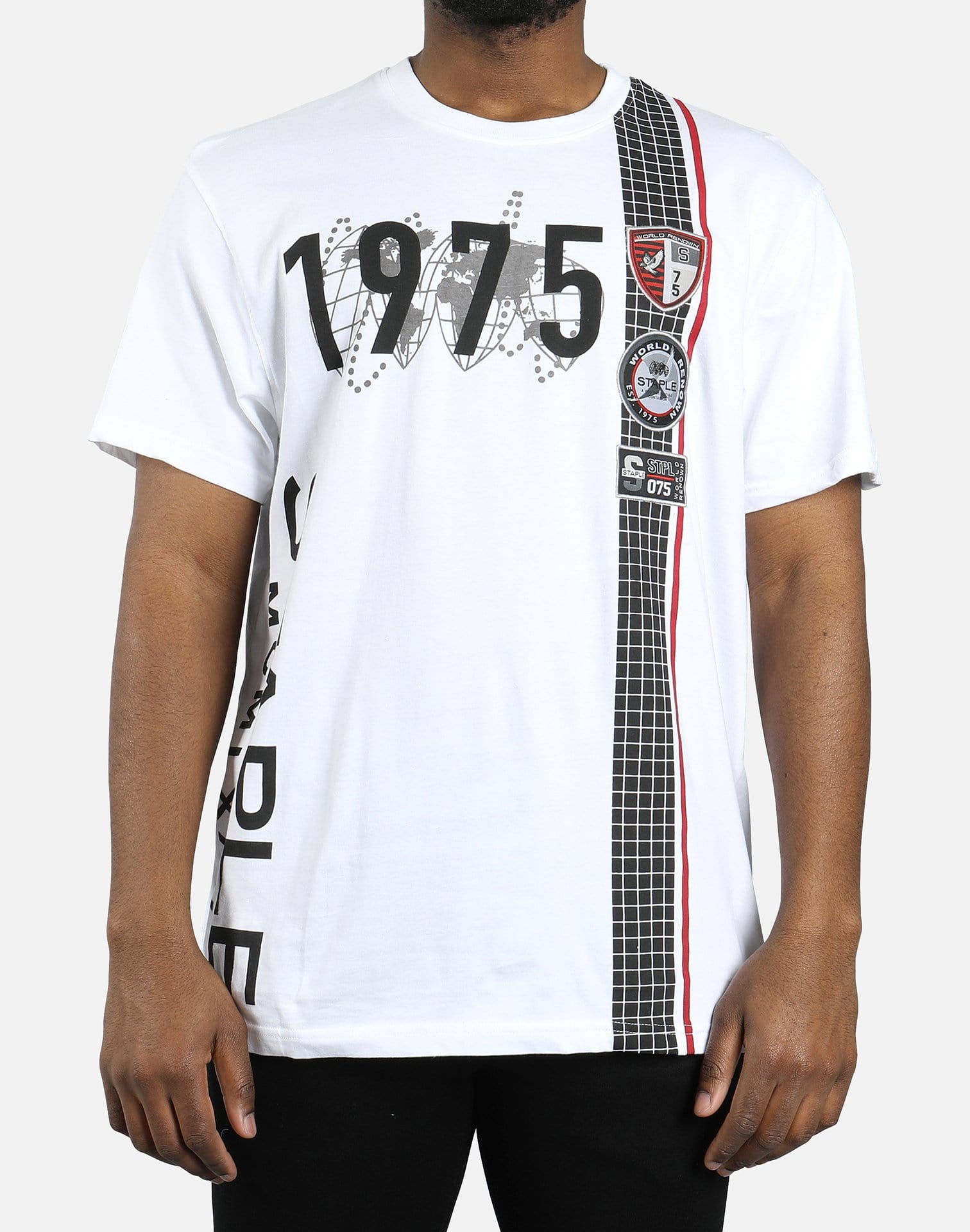 Staple Grid Stripe SMU Tee