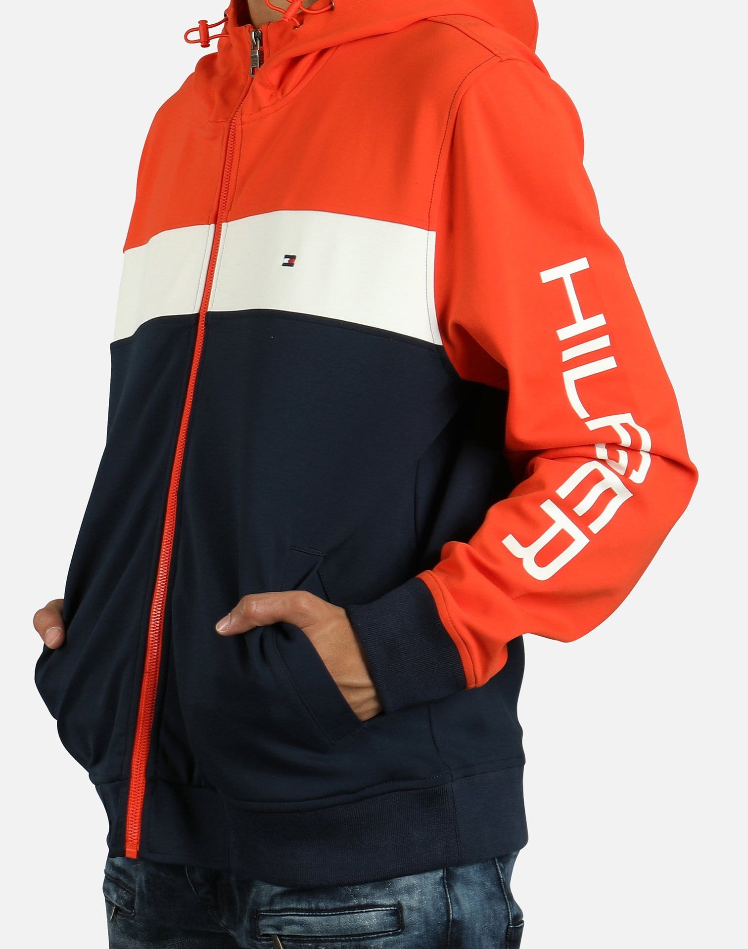 Tommy Hilfiger Men's Colorblock Full-Zip Track Jacket