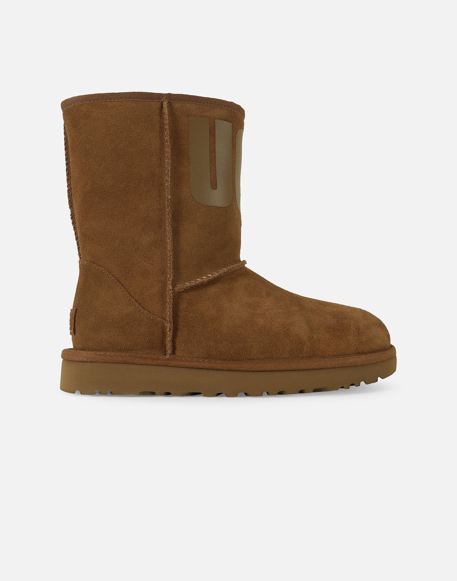UGG Women's Classic Short UGG Rubber Logo Boots
