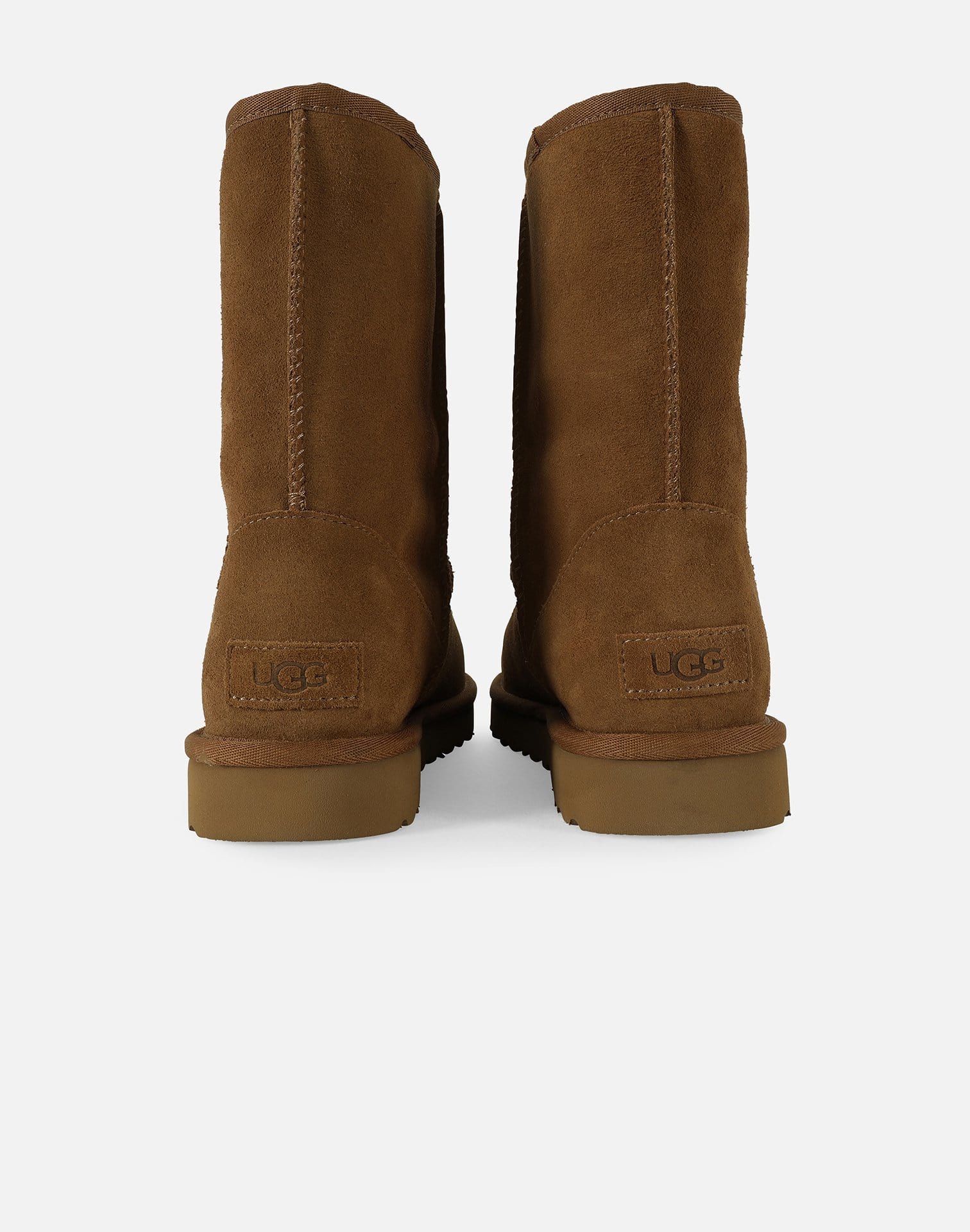 UGG Women's Classic Short UGG Rubber Logo Boots