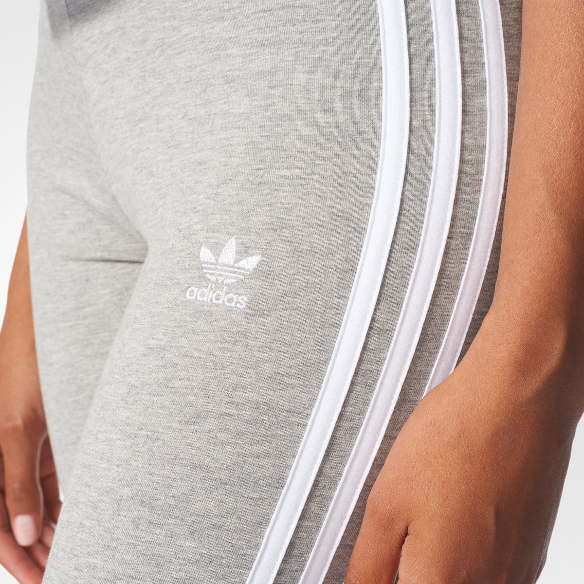 RUVilla.com is where to buy the adidas 3-Stripes Leggings (Medium Grey Heather)!
