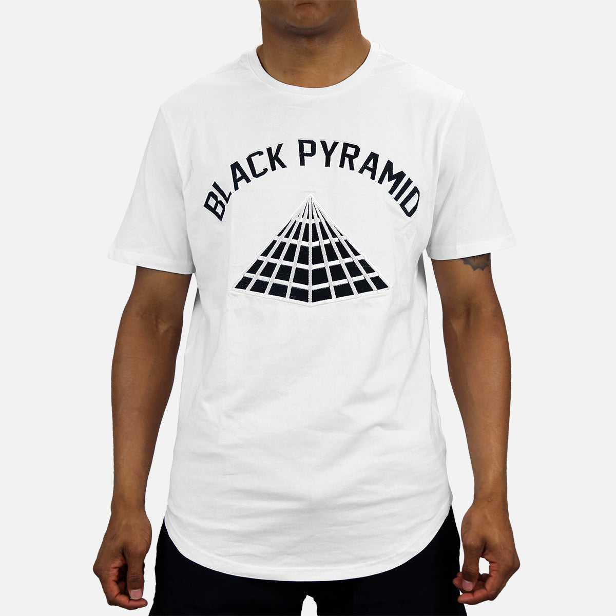 Black Pyramid Tee (White/Black)