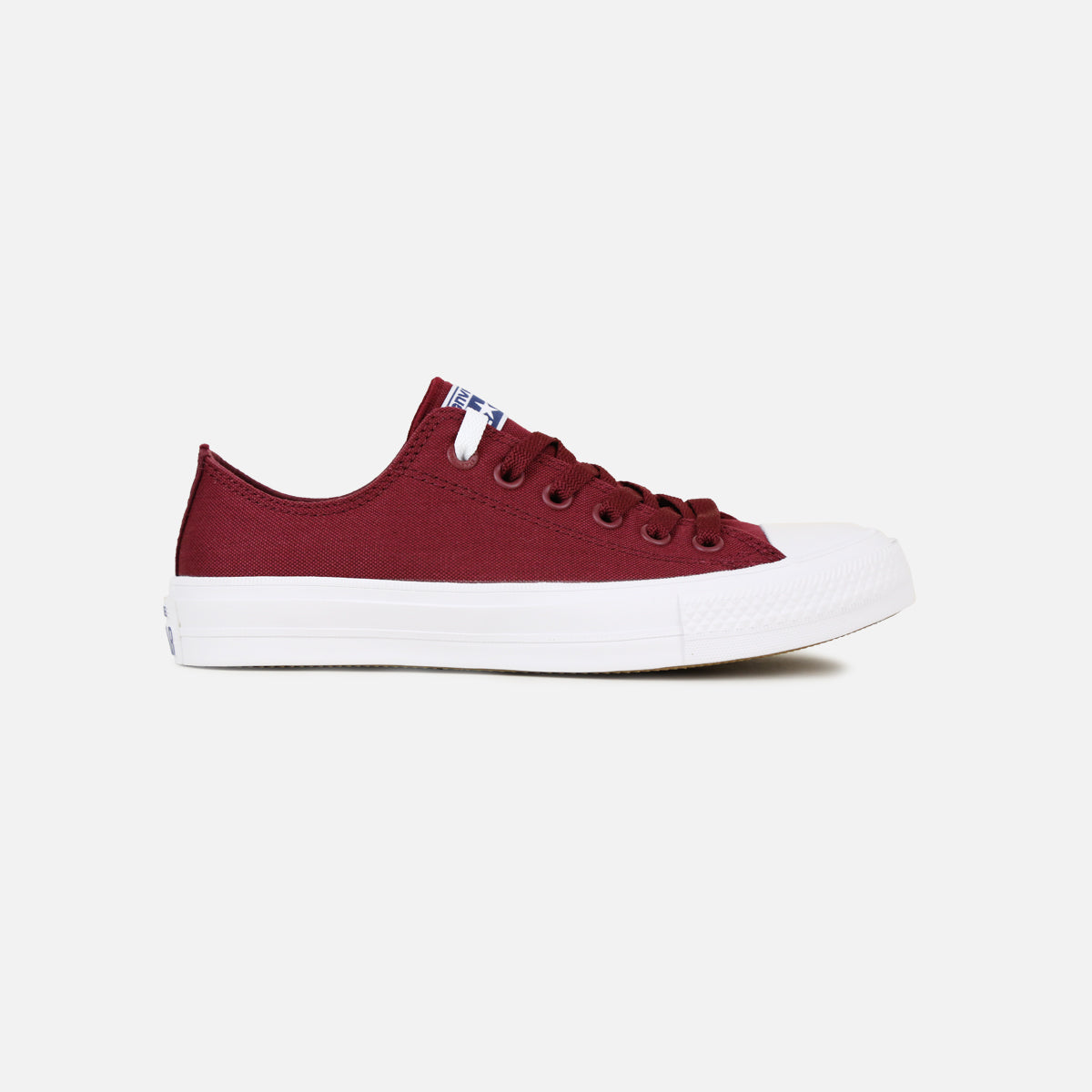 Converse Chuck II Low Grade-School (Deep Bordeaux/White-Navy)