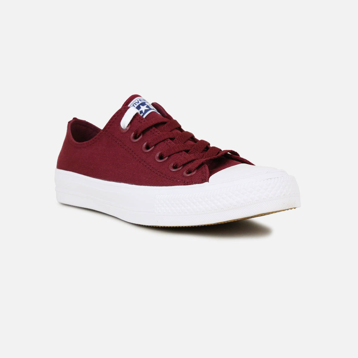 Converse Chuck II Low Grade-School (Deep Bordeaux/White-Navy)