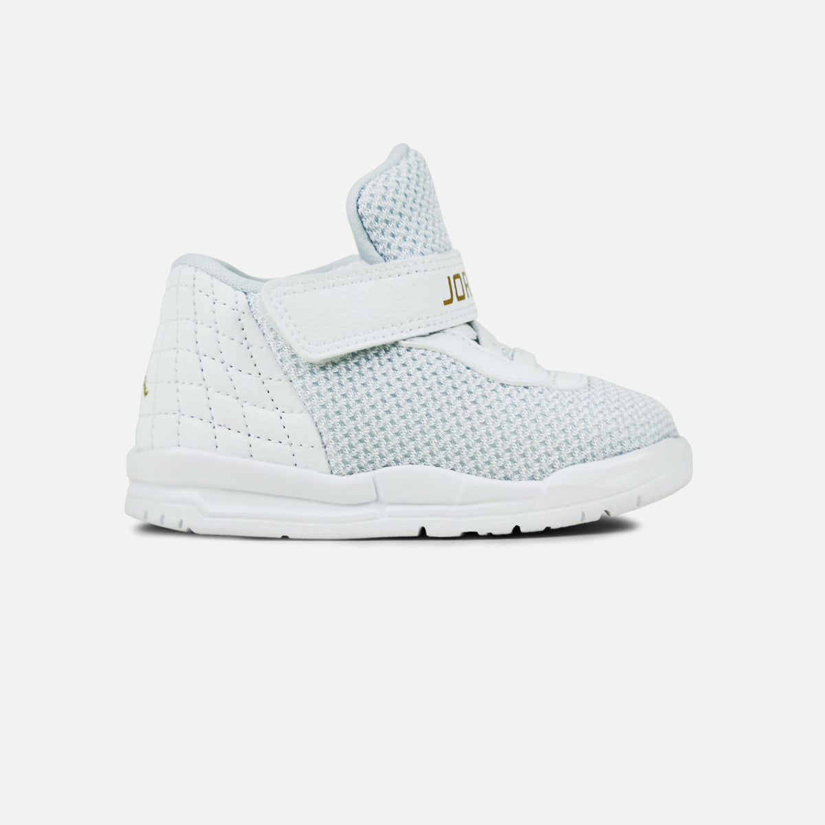 Jordan Academy Infant (White/Metallic Gold Coin-Pure Platinum)