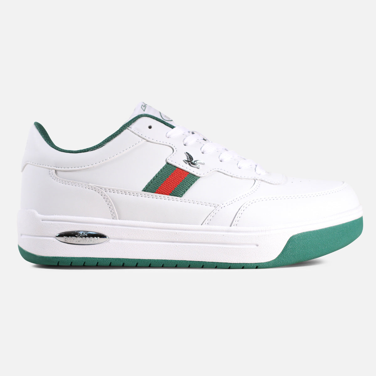 Lugz Birdman (White/ Hunter Green/ Crimson Red)