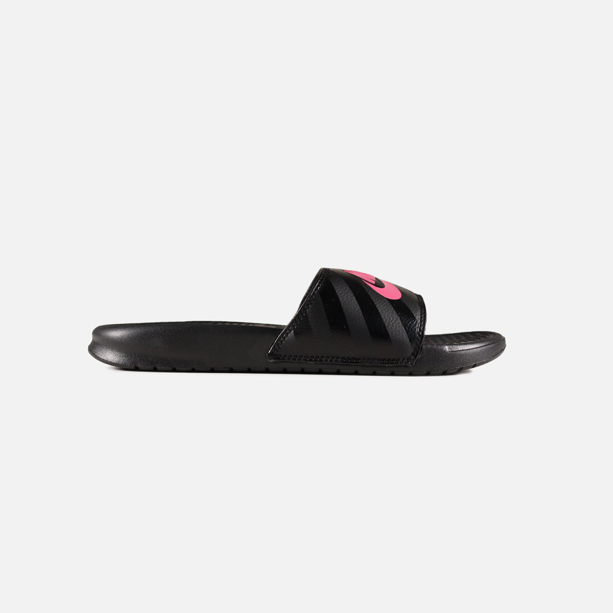 Nike Benassi Just Do It Slide (Black/Vivid Pink-Black)