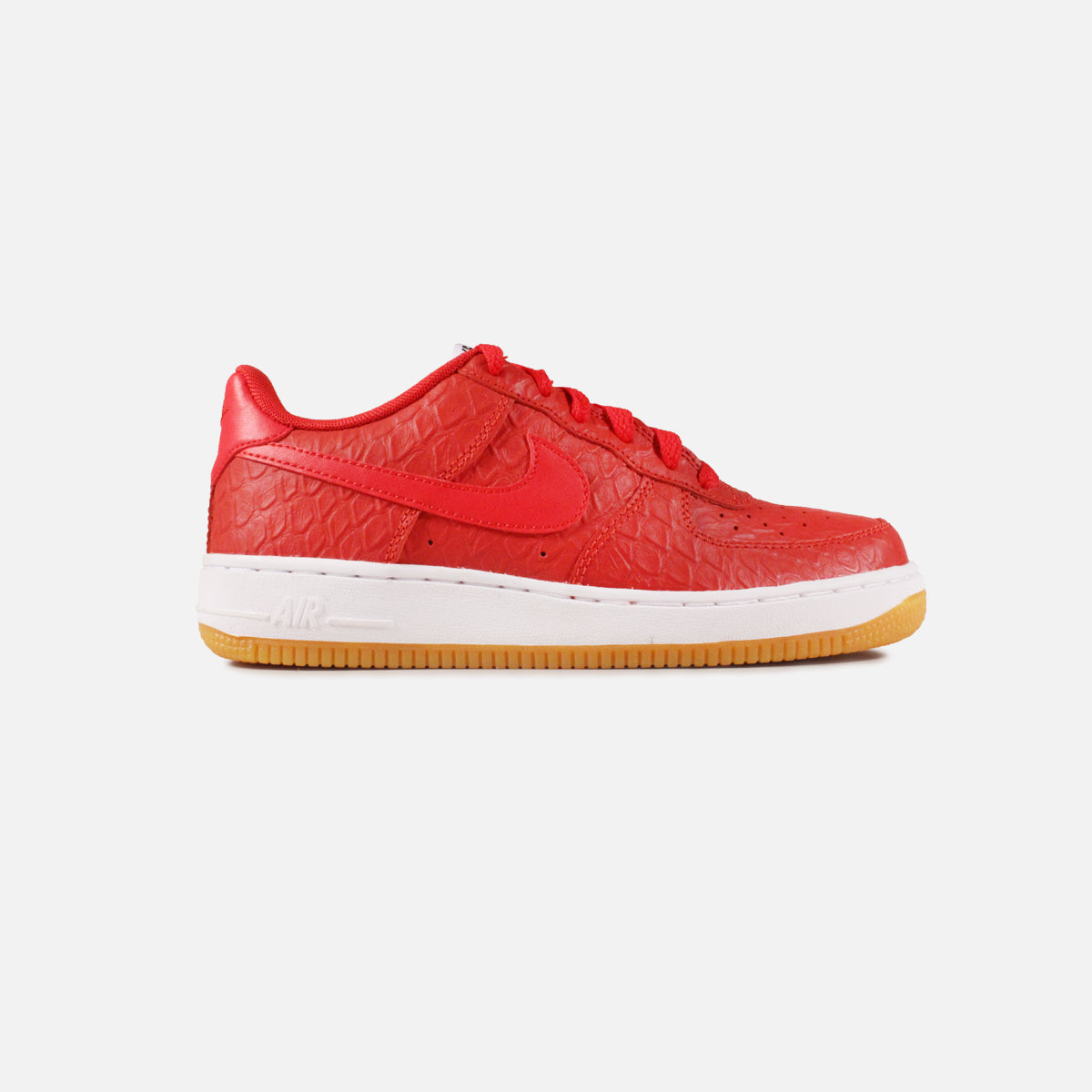 Nike Air Force 1 Python Grade-School (Red/White-Gum)