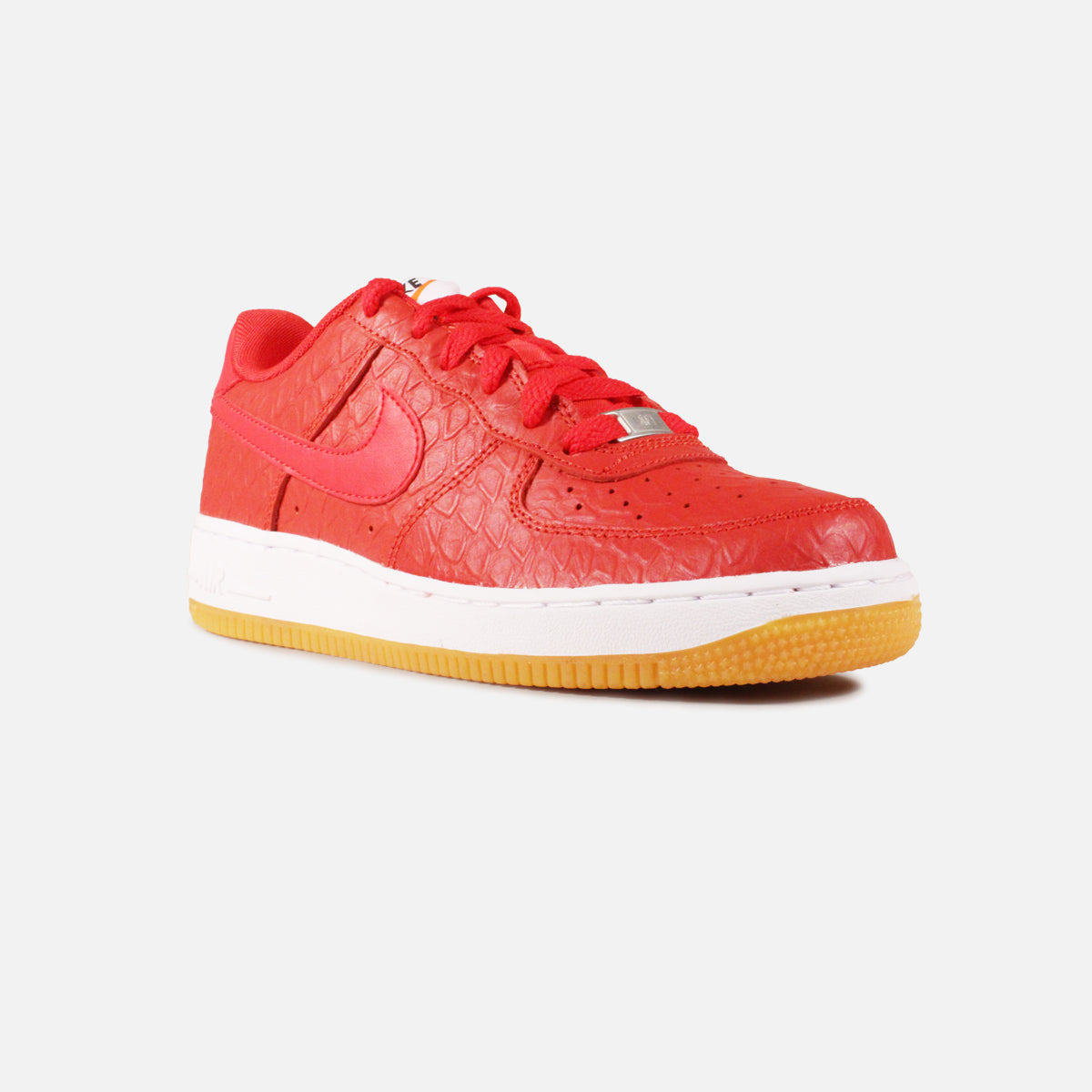 Nike Air Force 1 Python Grade-School (Red/White-Gum)