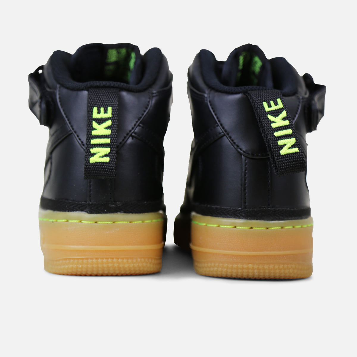 Nike Air Force 1 Mid LV8 Grade-School (Black/Gum)